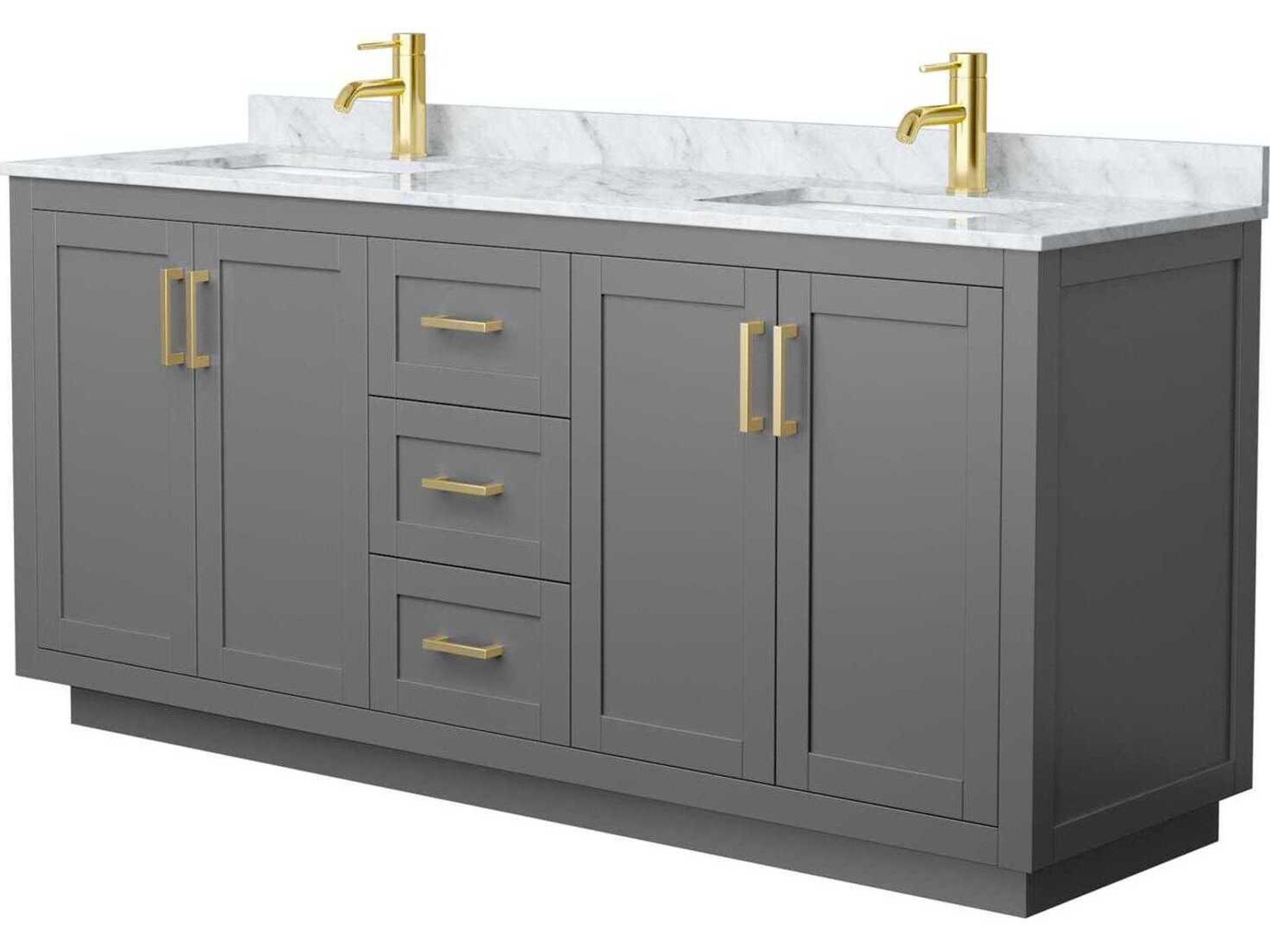 Wyndham Collection Miranda 72" Dark Gray Vanity
