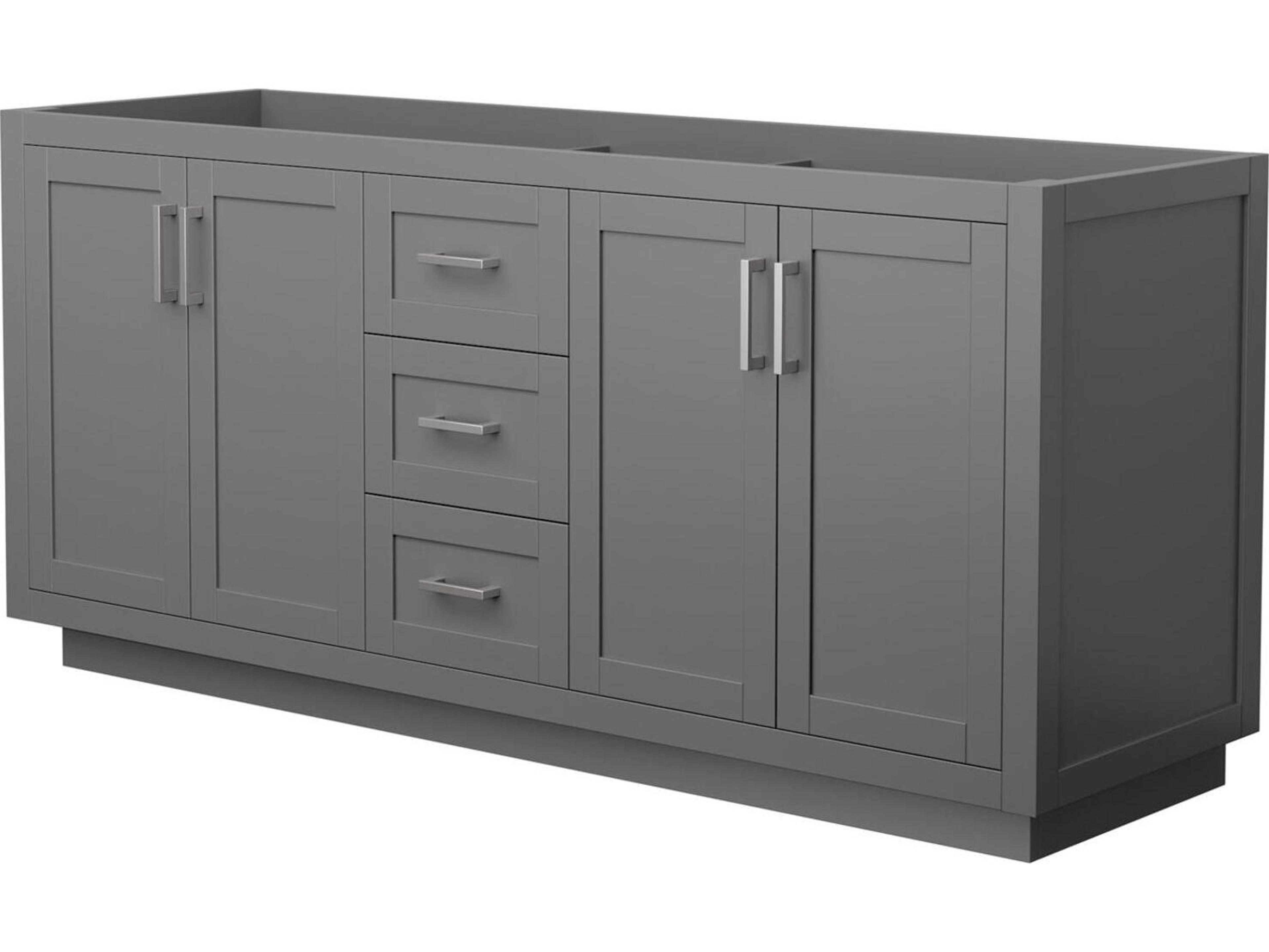 Wyndham Collection Miranda 71" Dark Gray Vanity