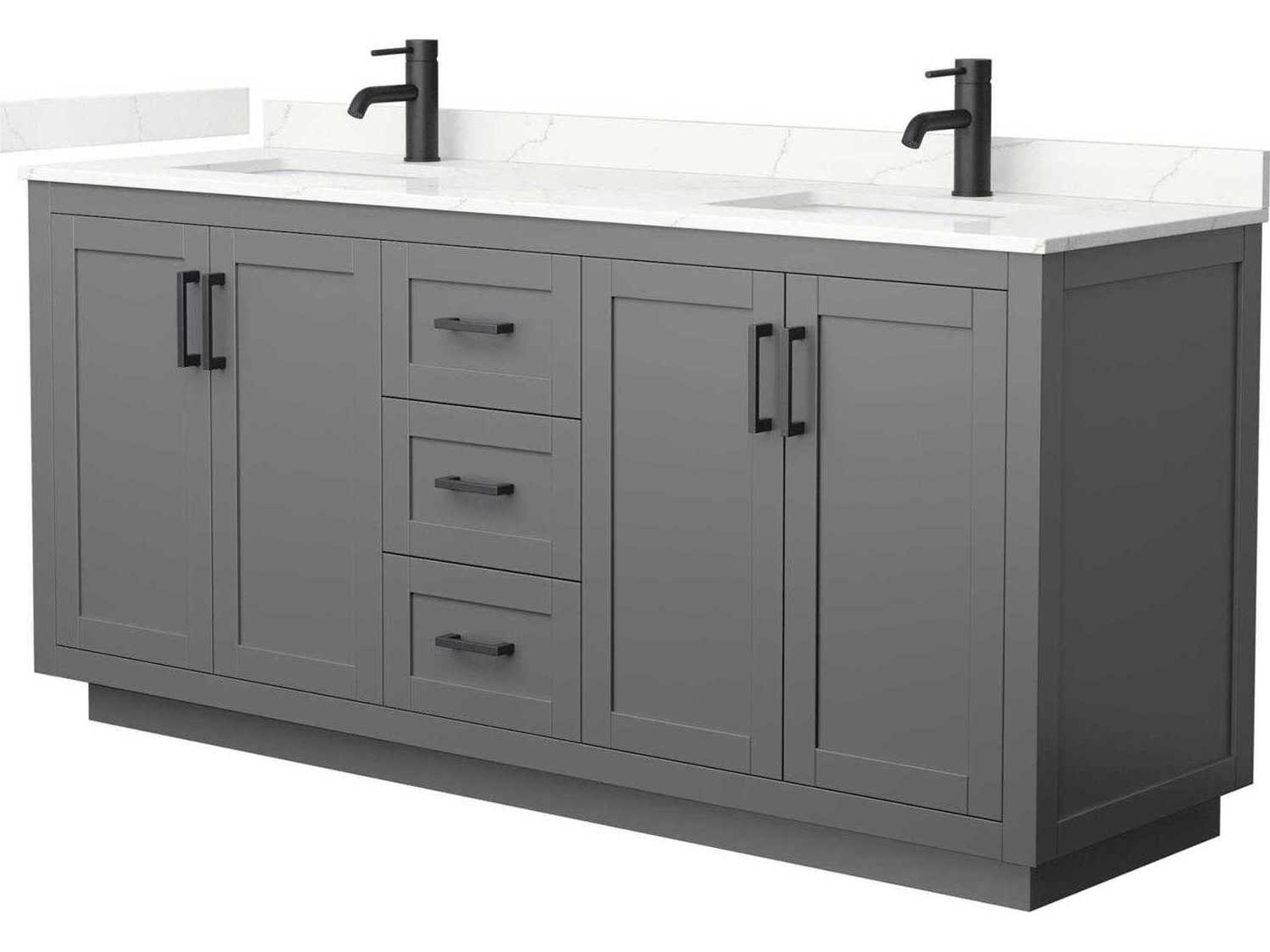 Miranda 72" Dark Gray Vanity