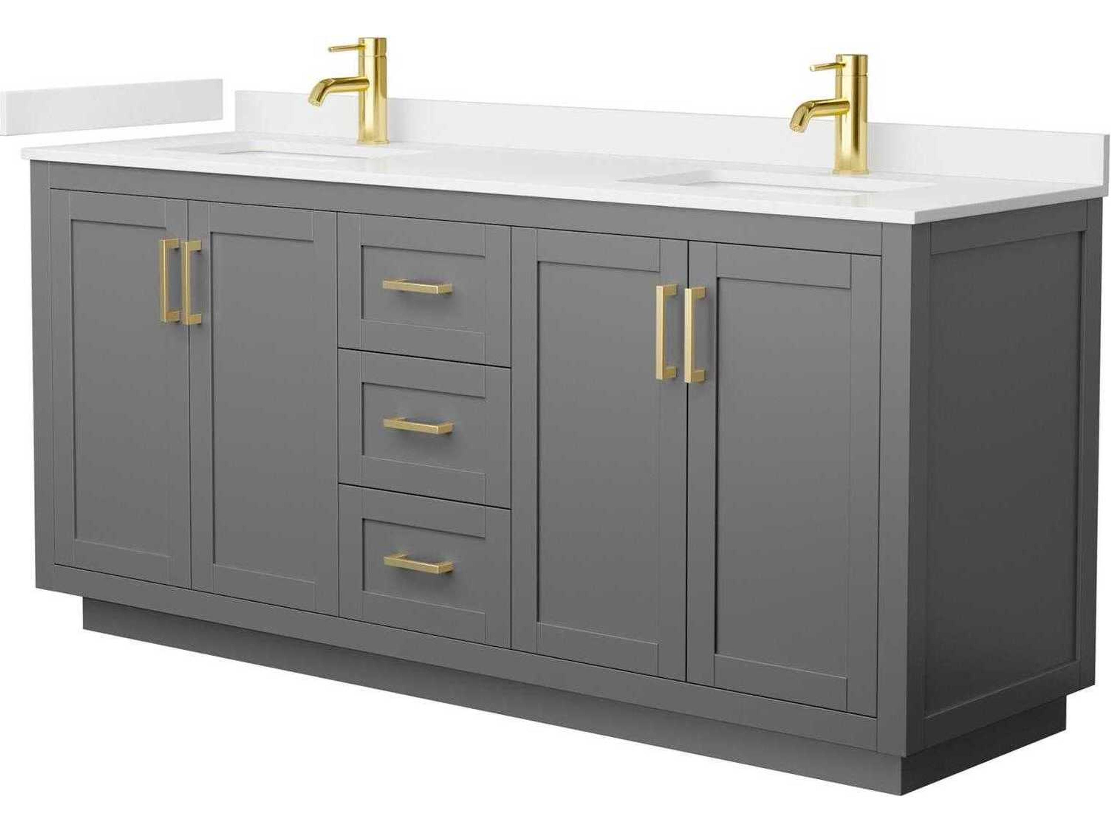 Wyndham Collection Miranda 72" Dark Gray Vanity