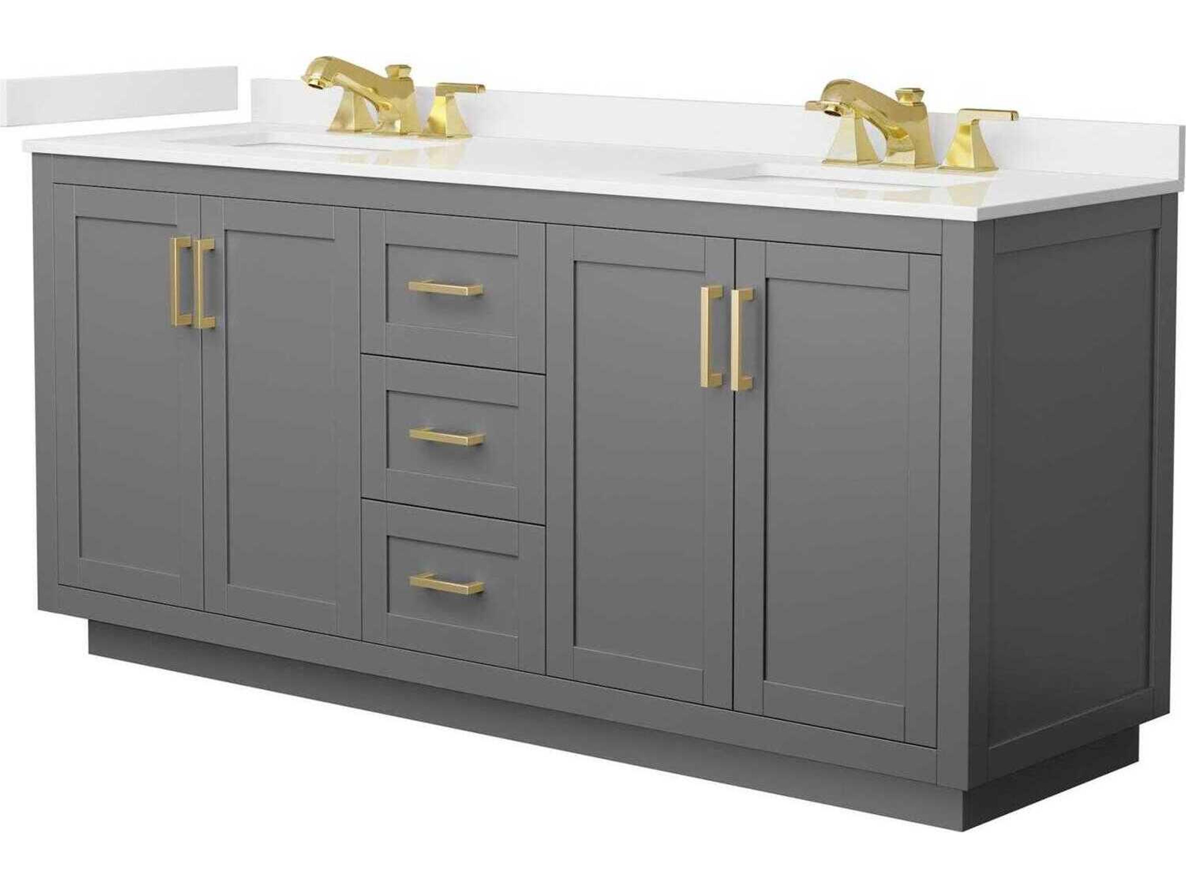 Wyndham Collection Miranda 72" Dark Gray Vanity