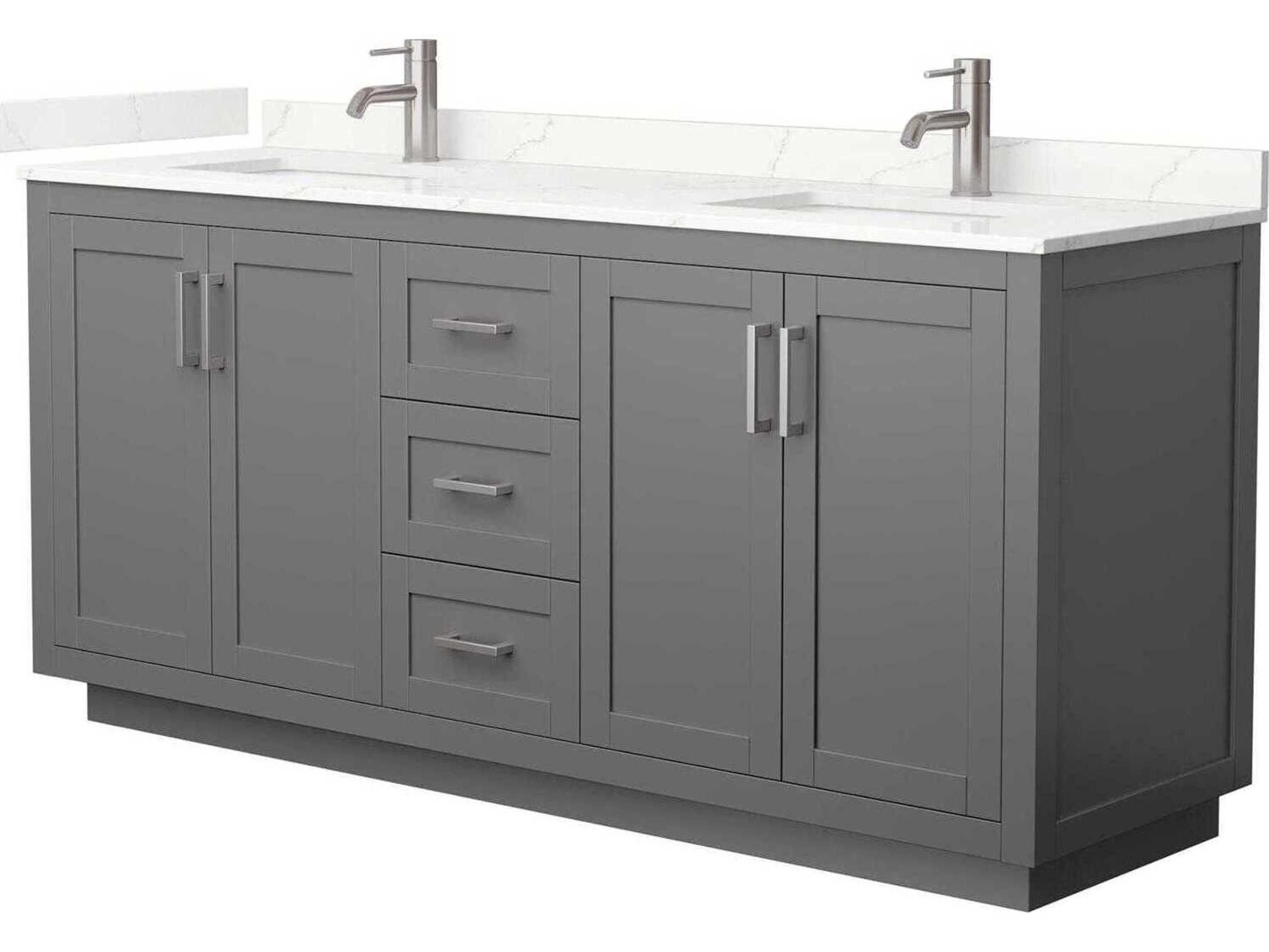 Wyndham Collection Miranda 72" Dark Gray Vanity