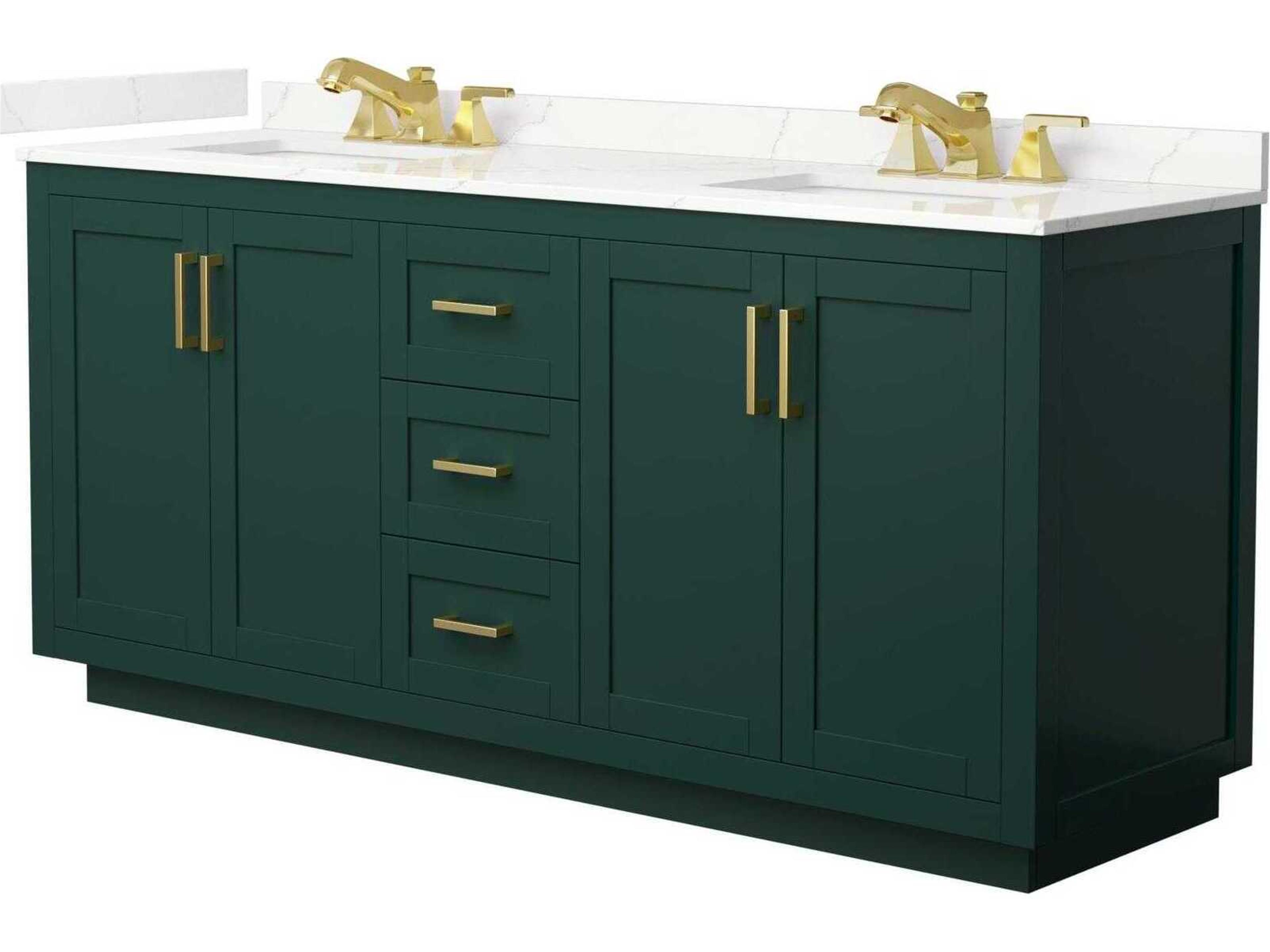 Wyndham Collection Miranda 72" Green Vanity