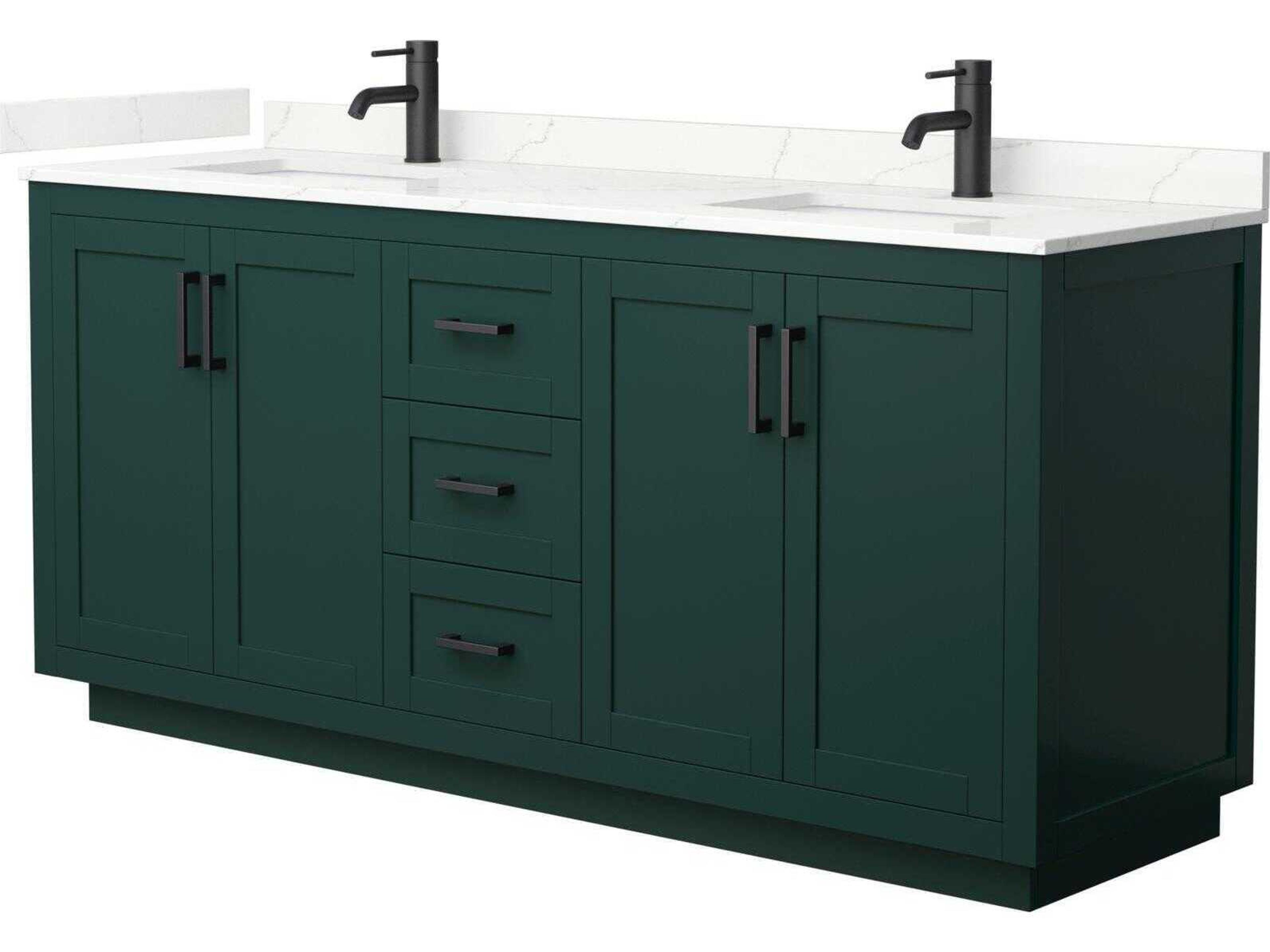 Wyndham Collection Miranda 72" Green Vanity