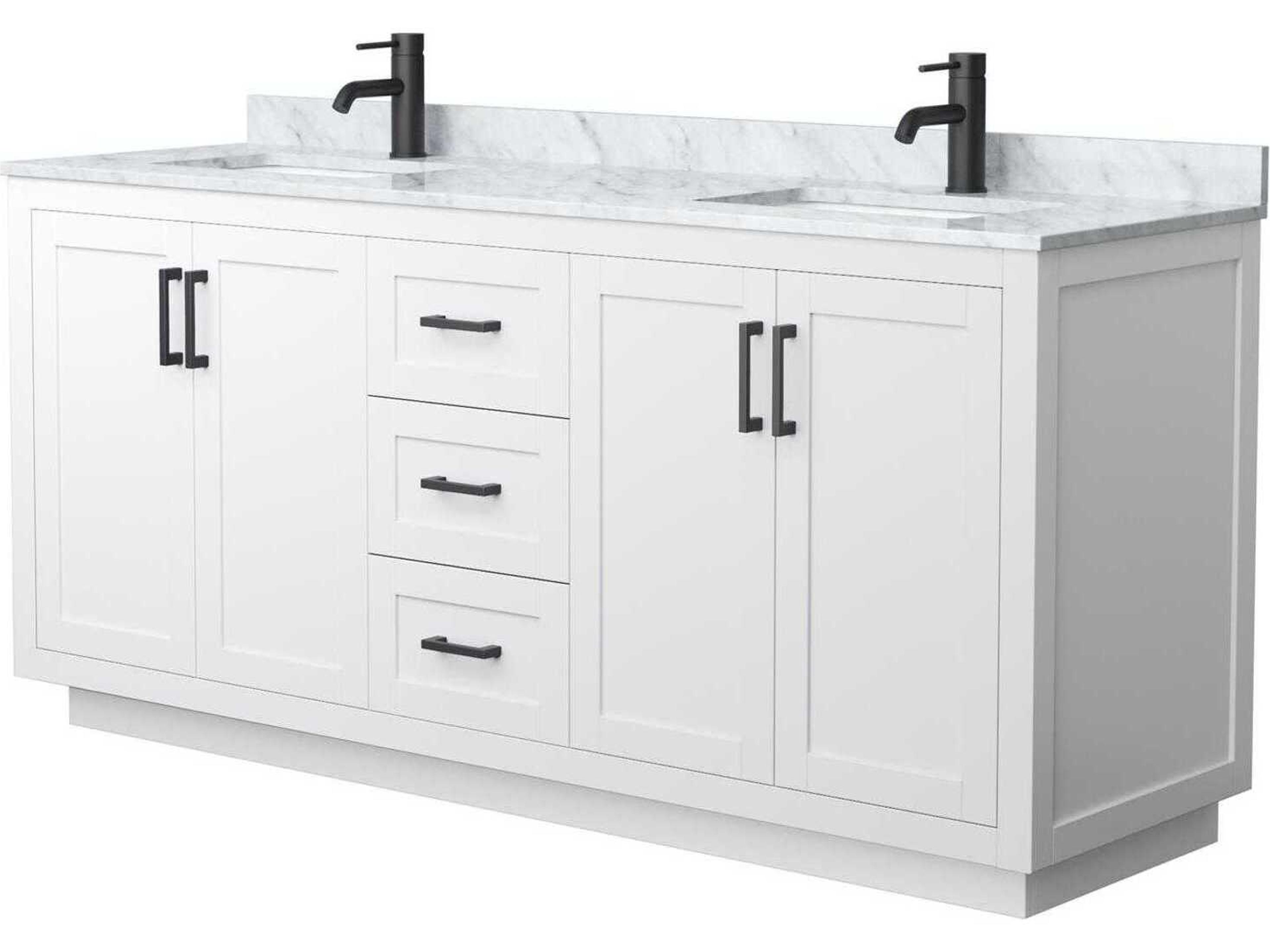 Wyndham Collection Miranda 72" White Vanity