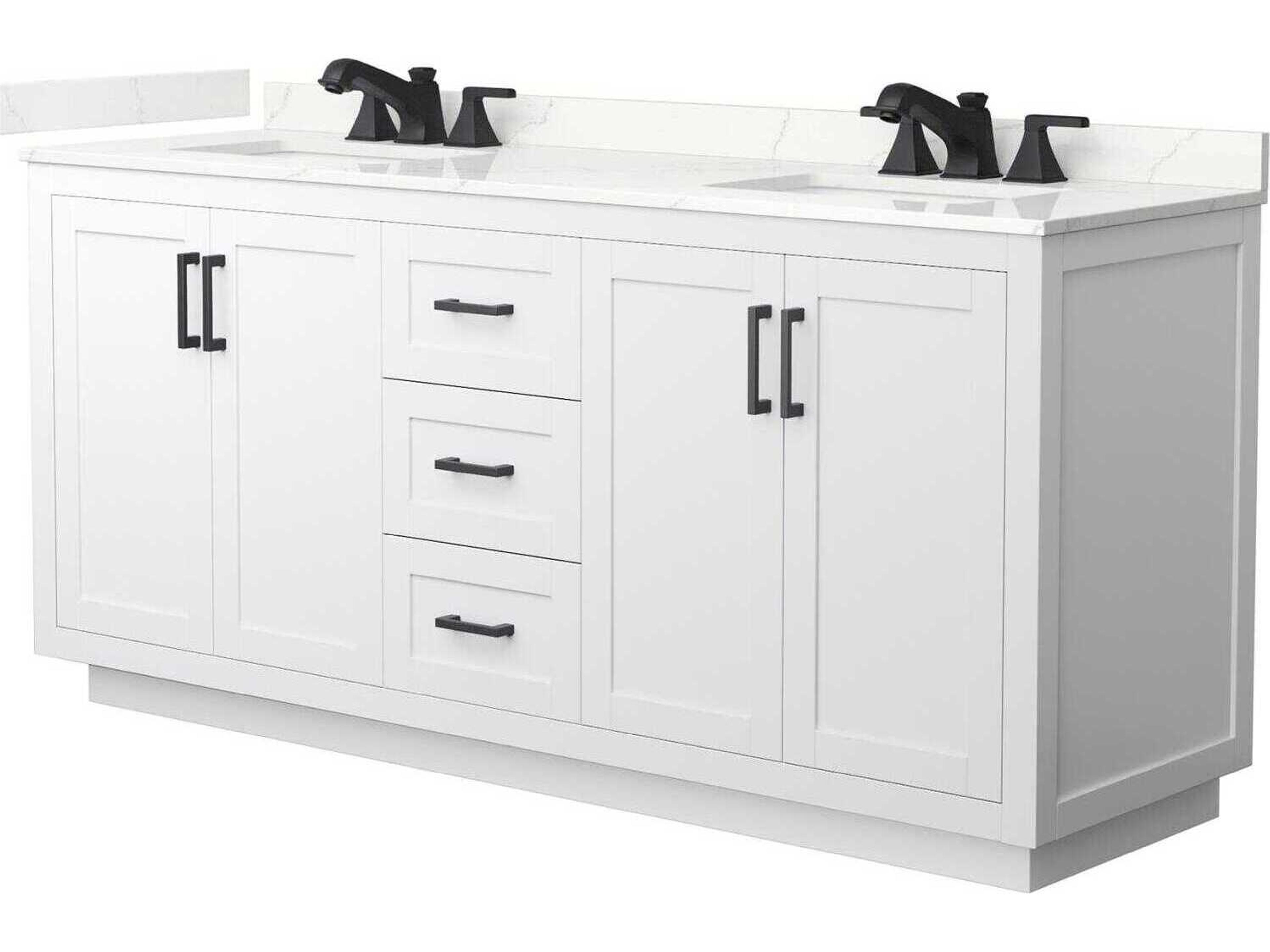Wyndham Collection Miranda 72" White Vanity