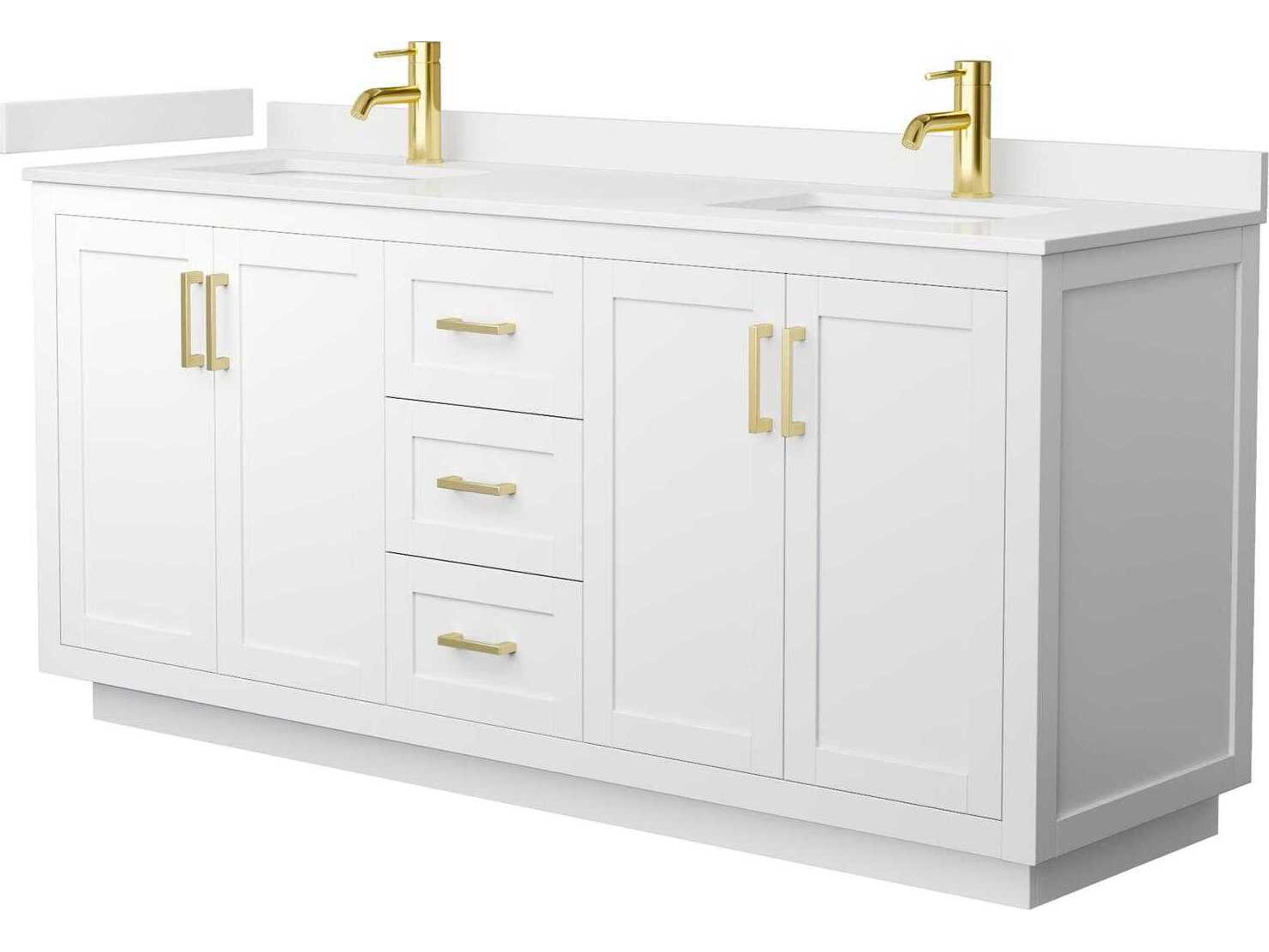 Wyndham Collection Miranda 72" White Vanity