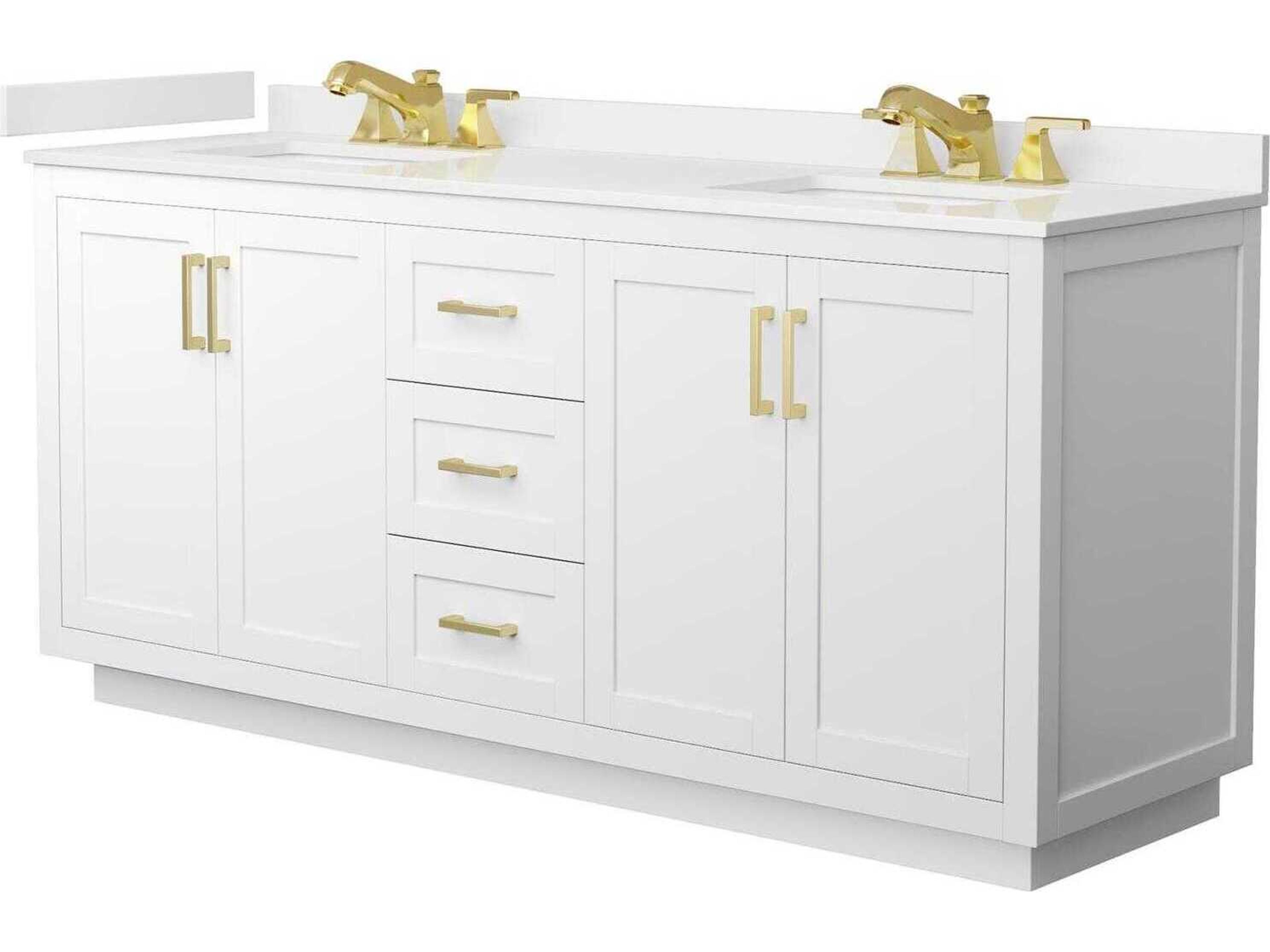 Wyndham Collection Miranda 72" White Vanity