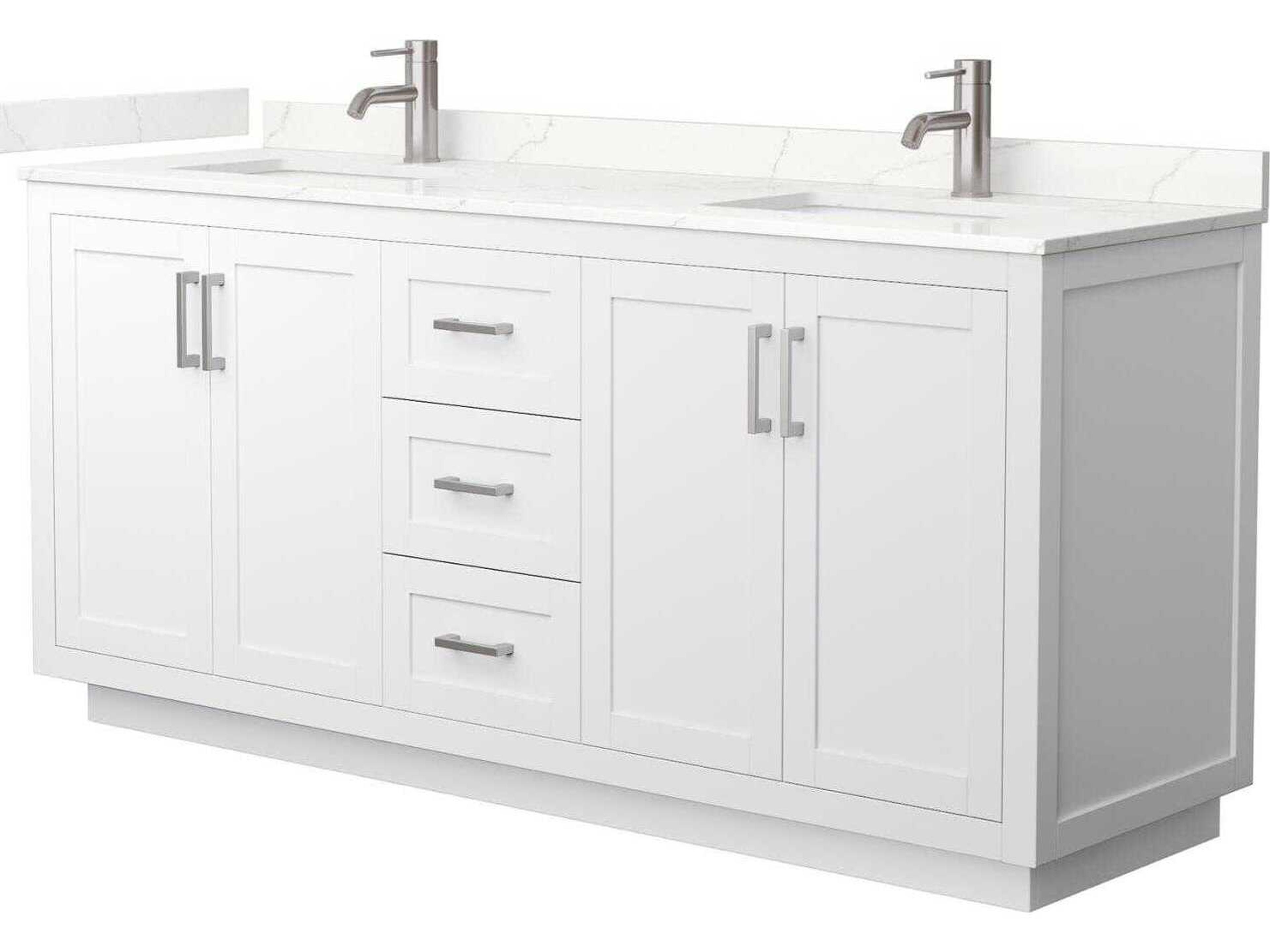 Wyndham Collection Miranda 72" White Vanity