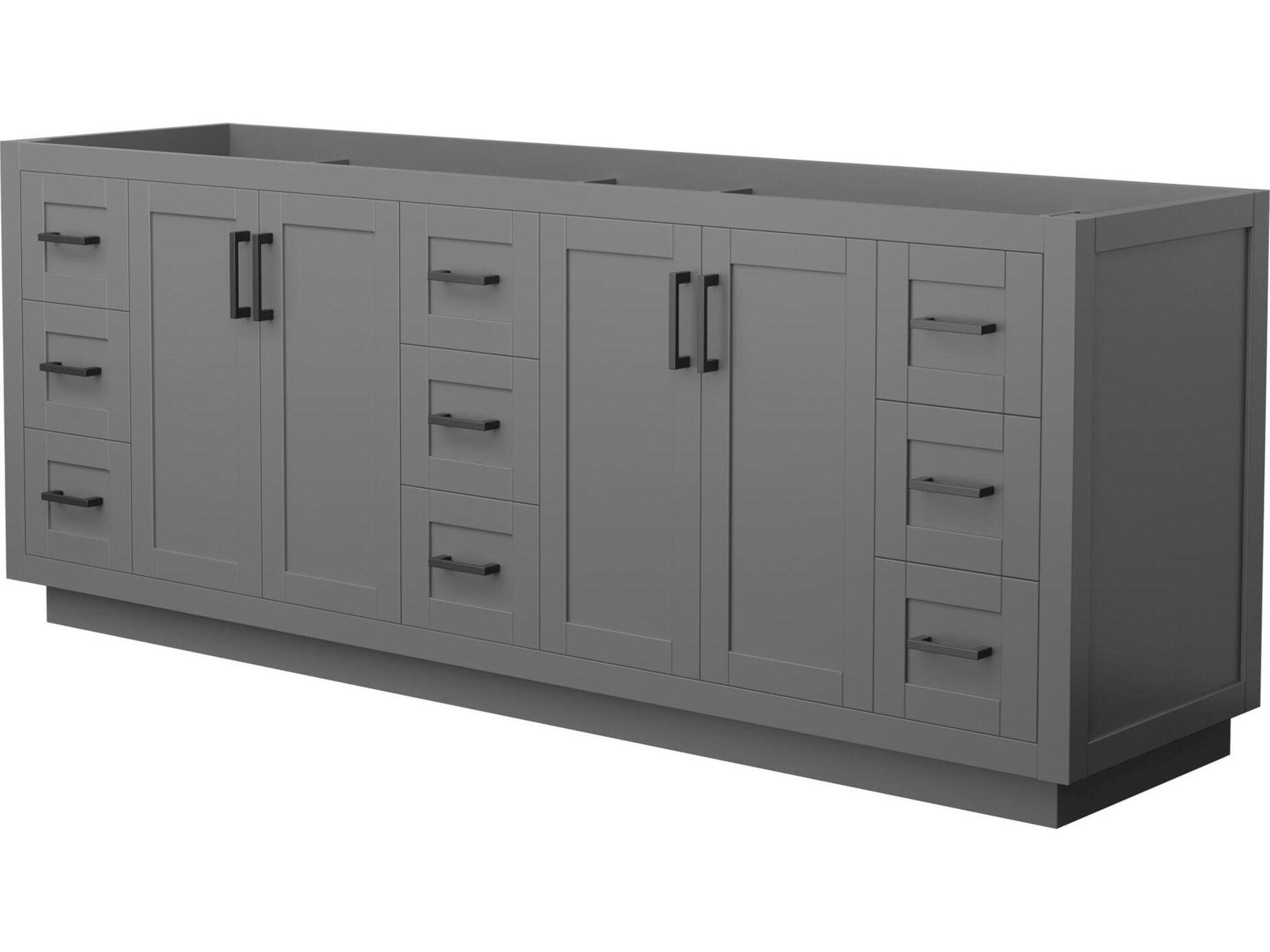 Miranda 83" Dark Gray Vanity