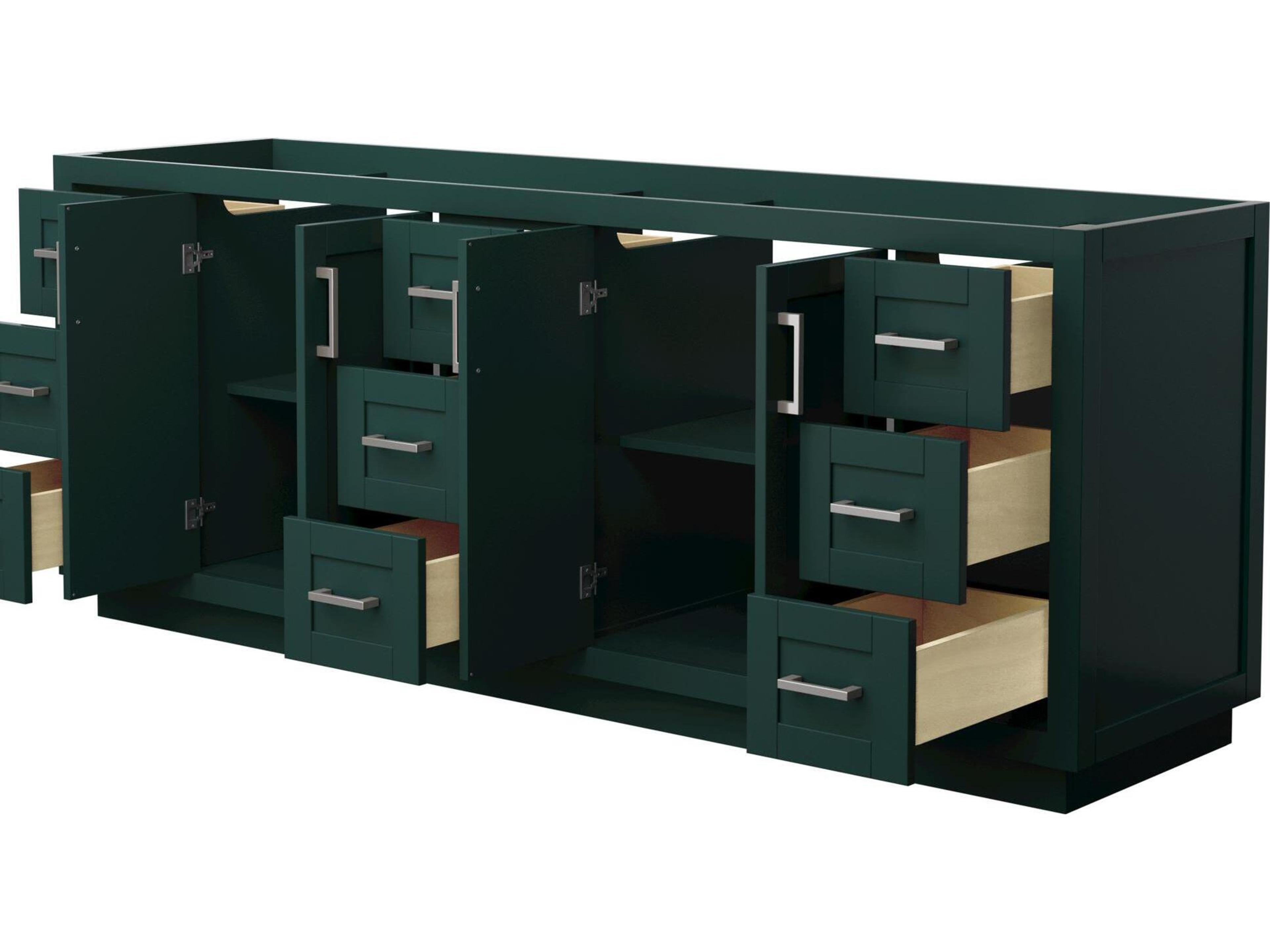 Wyndham Collection Miranda 83" Green Vanity