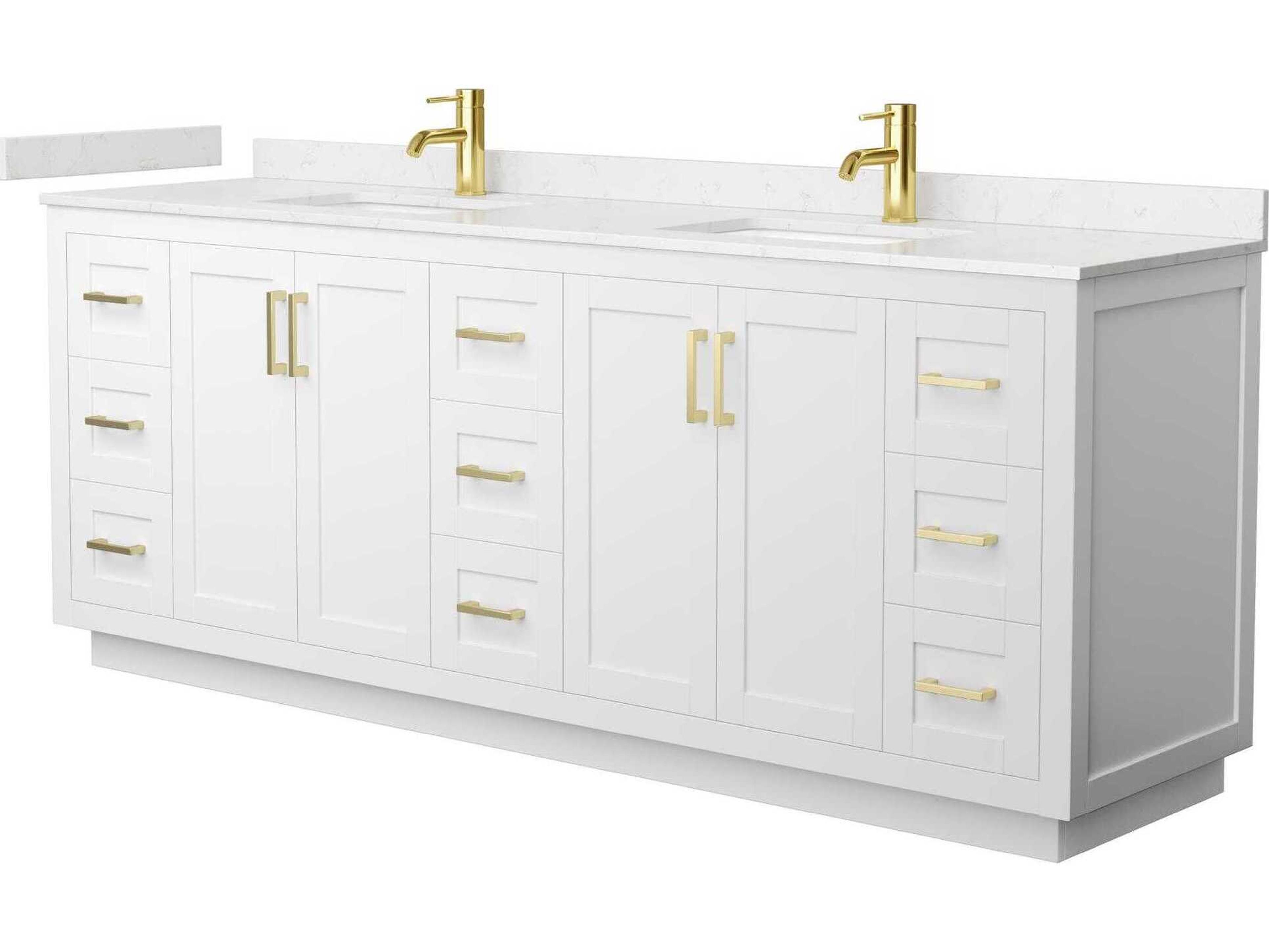 Wyndham Collection Miranda 84" White Vanity