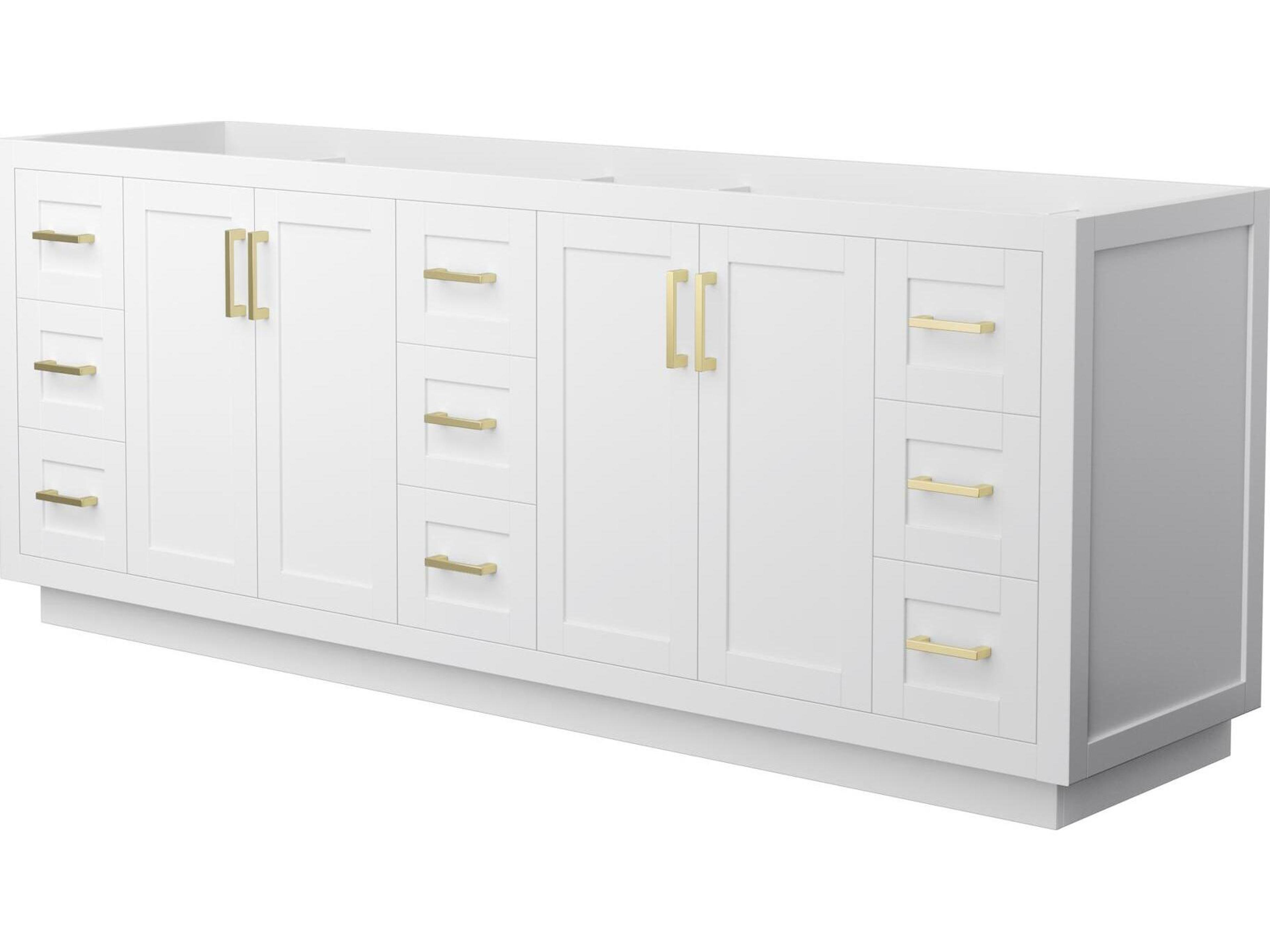 Wyndham Collection Miranda 83" White Vanity