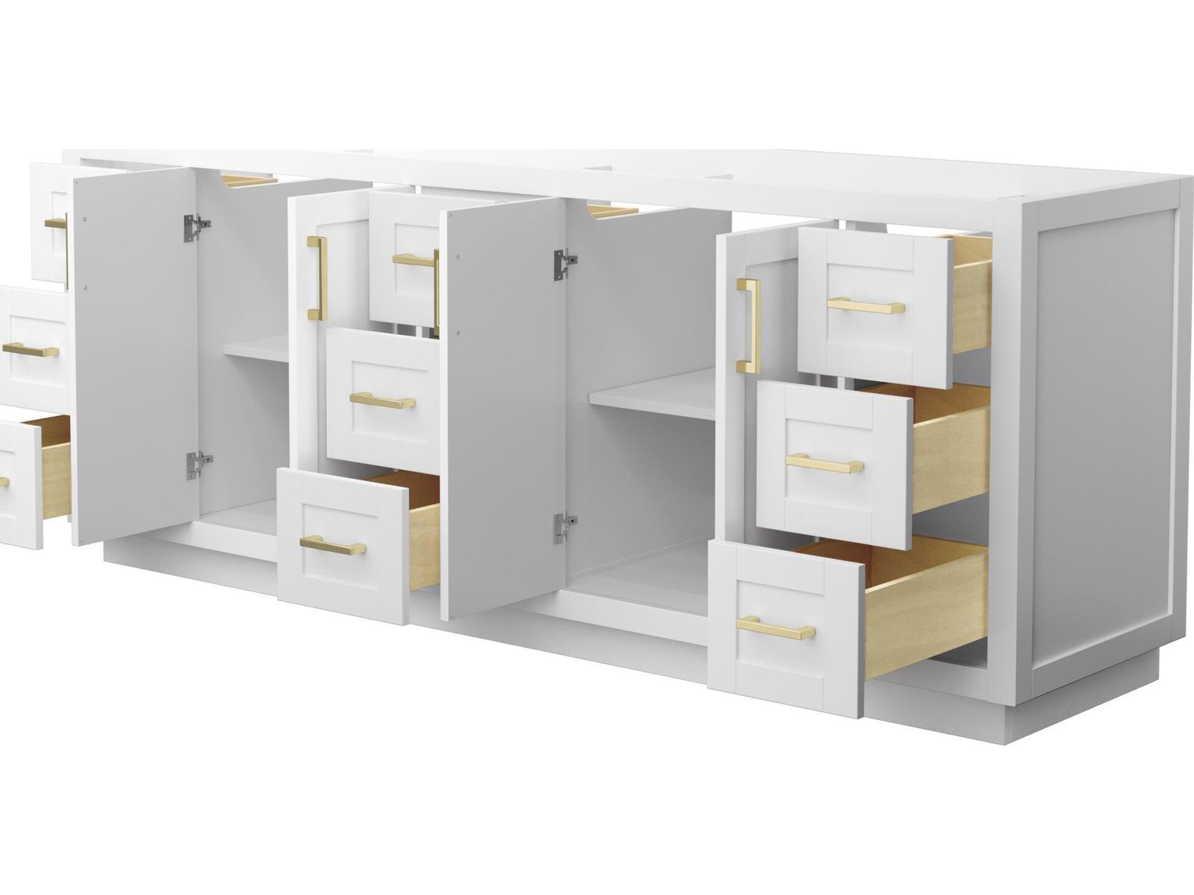 Wyndham Collection Miranda 83" White Vanity