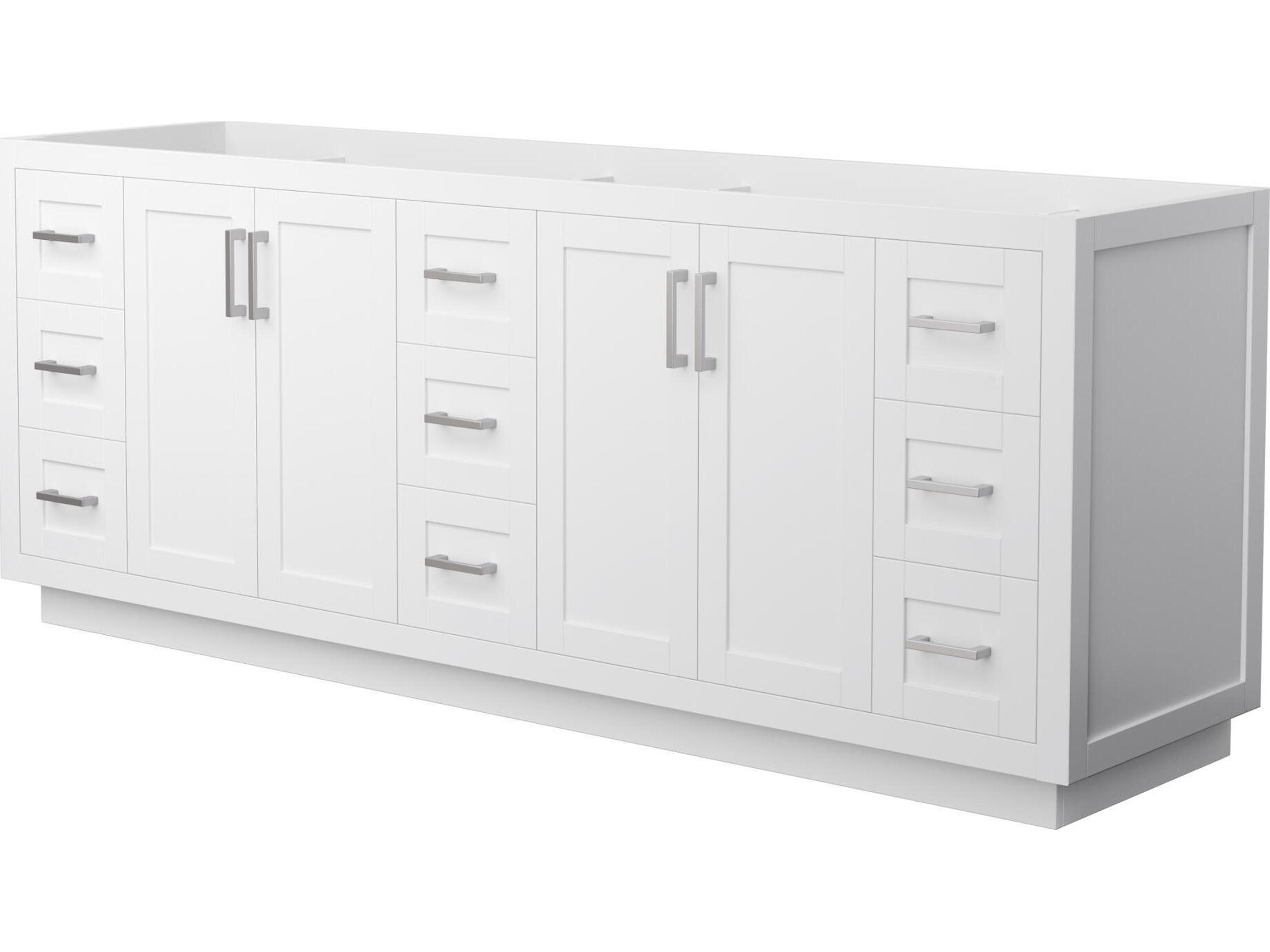 Wyndham Collection Miranda 83" White Vanity