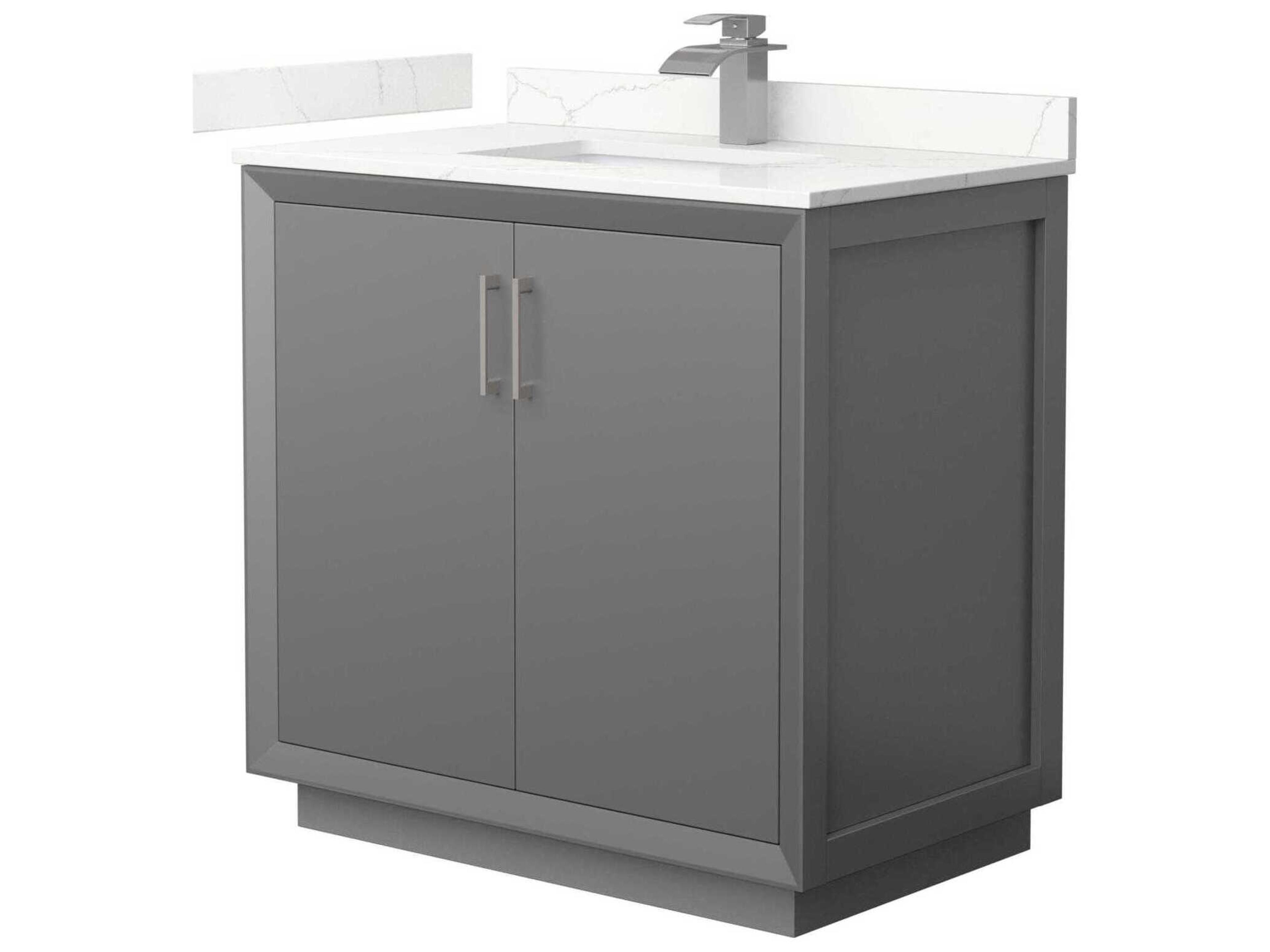 Strada 36" Dark Gray Vanity