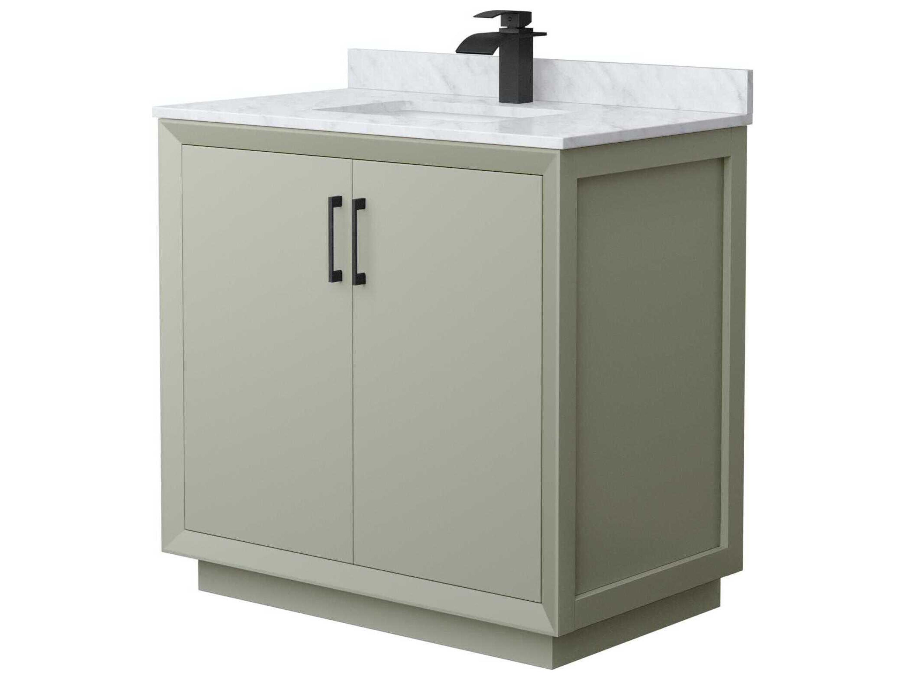 Wyndham Collection Strada 36" Light Green Vanity