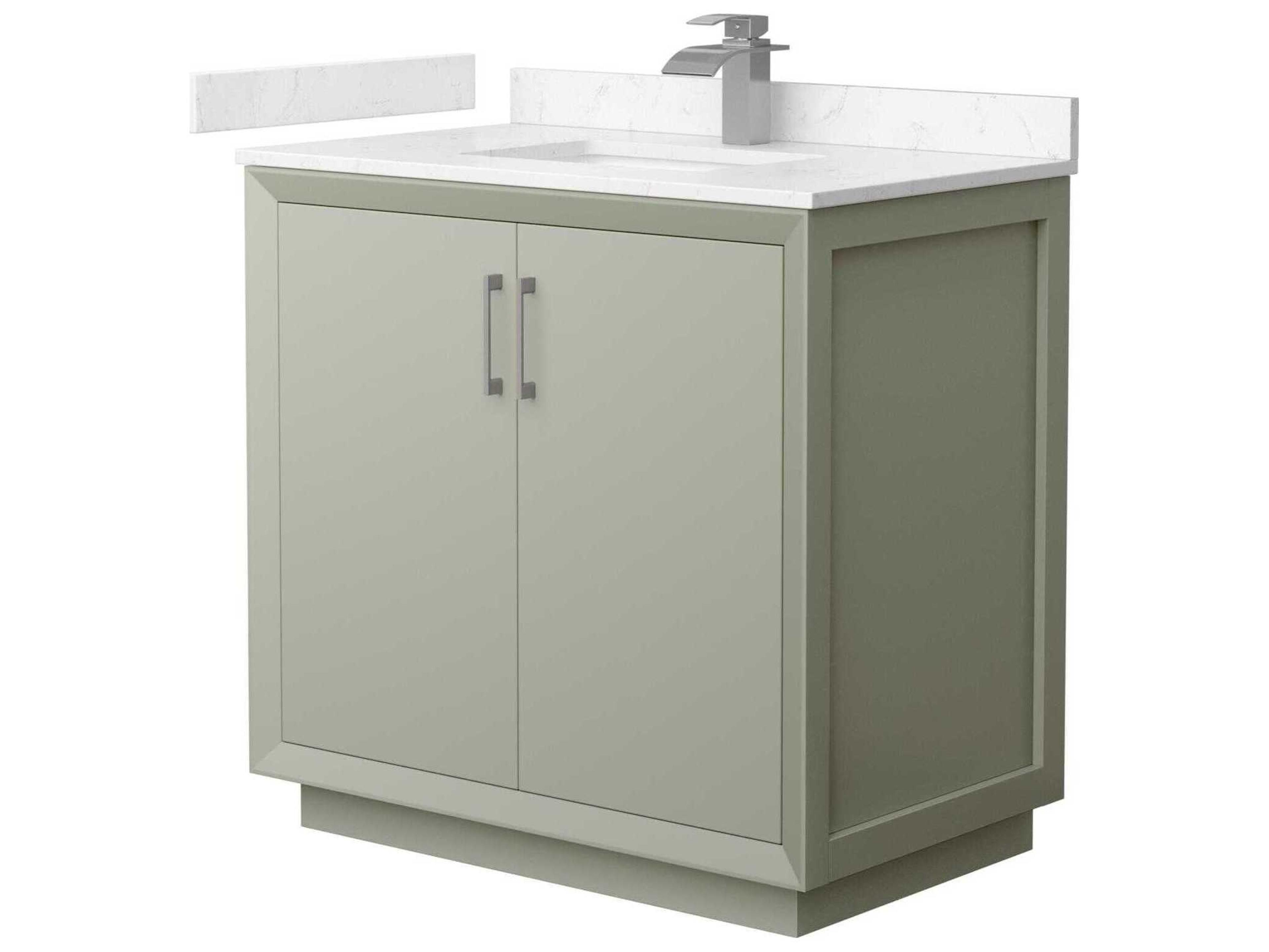 Wyndham Collection Strada 36" Light Green Vanity