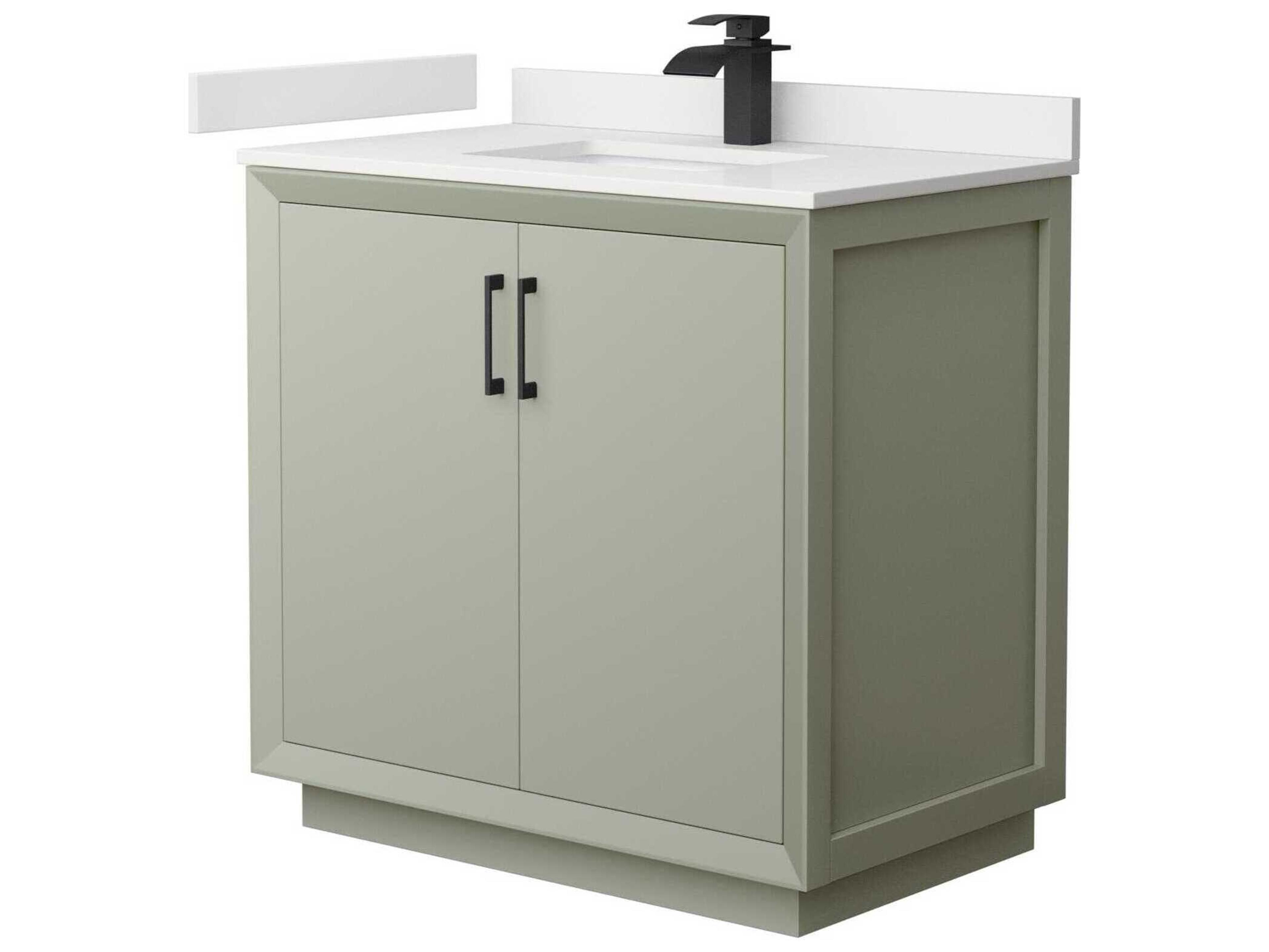 Wyndham Collection Strada 36" Light Green Vanity