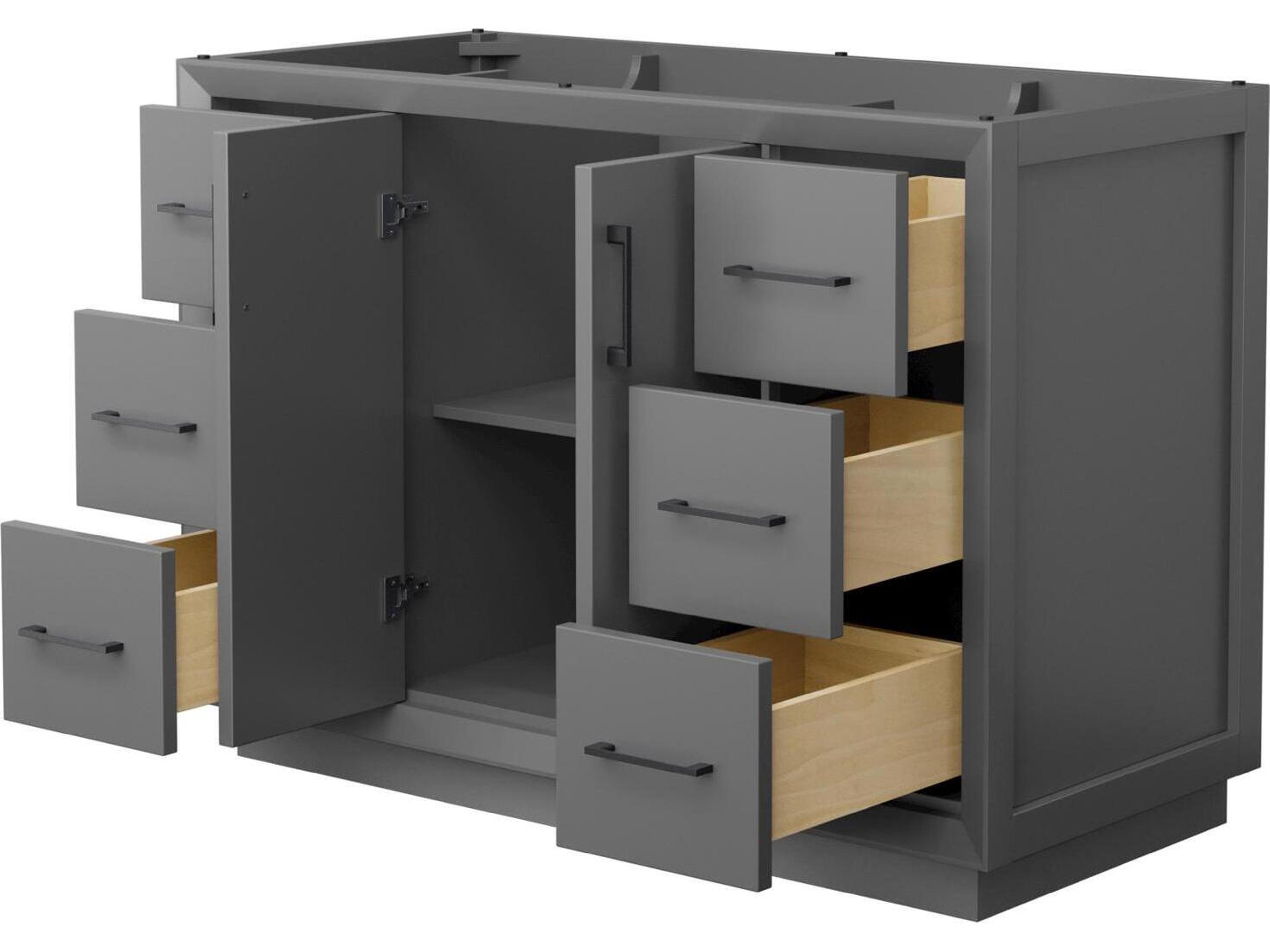 Wyndham Collection Strada 47" Dark Gray Vanity