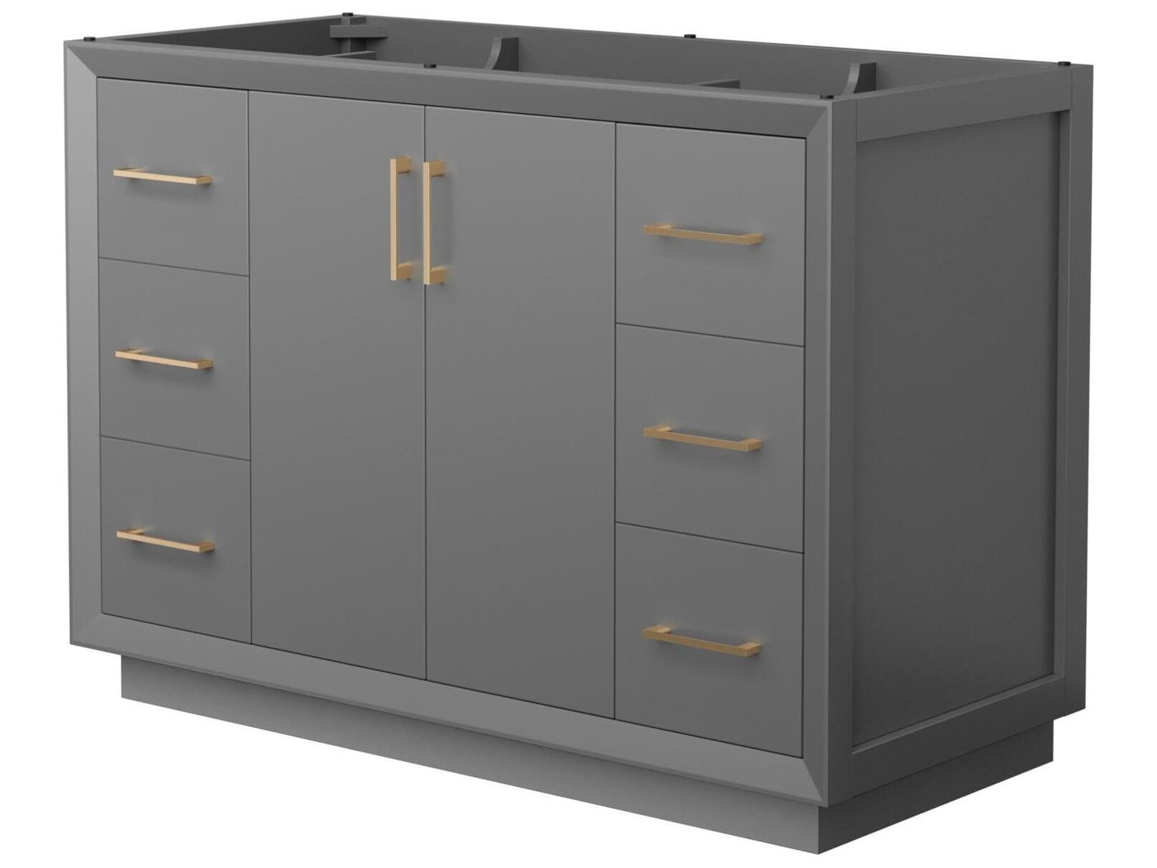 Wyndham Collection Strada 47" Dark Gray Vanity