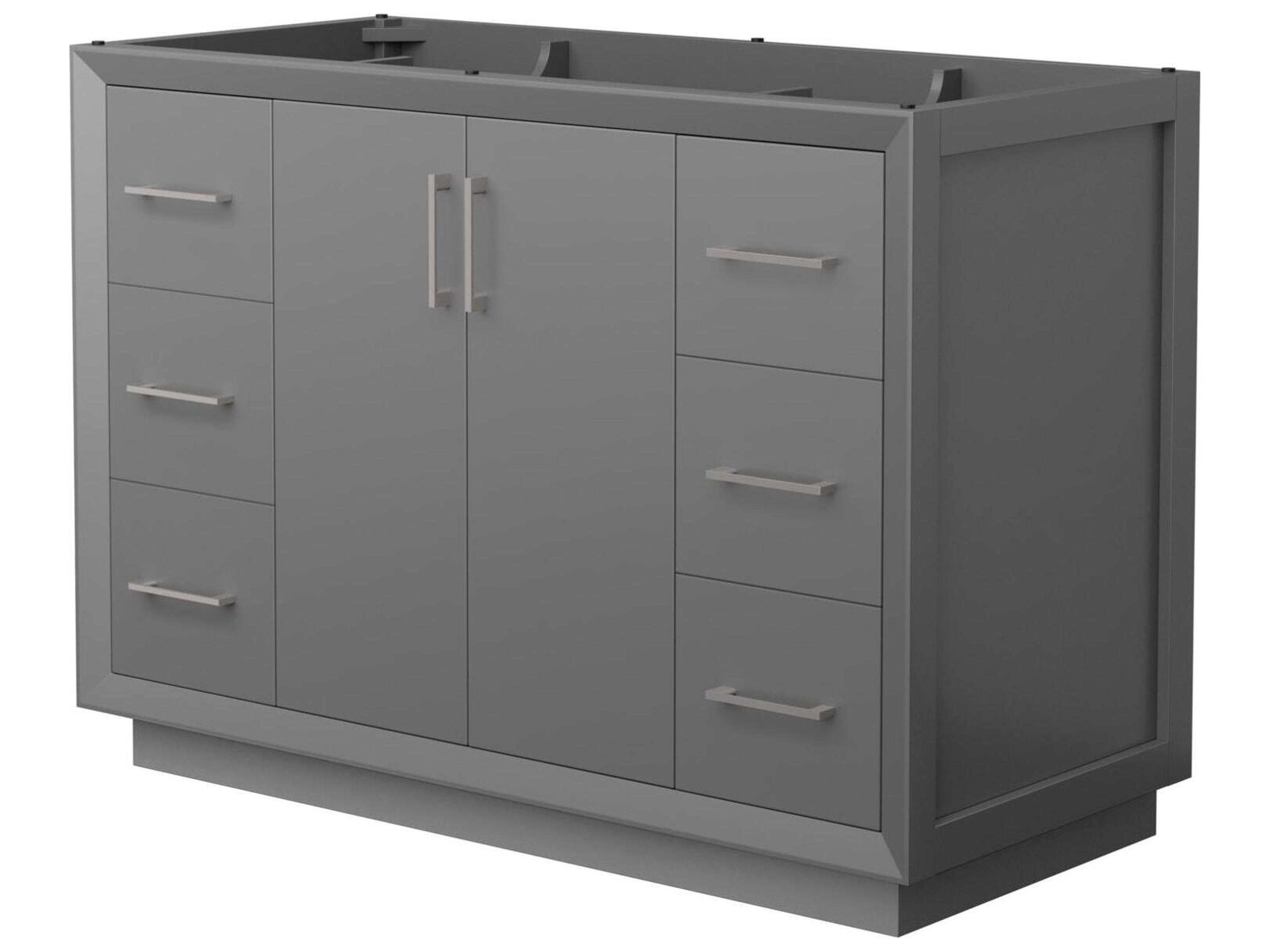 Wyndham Collection Strada 47" Dark Gray Vanity
