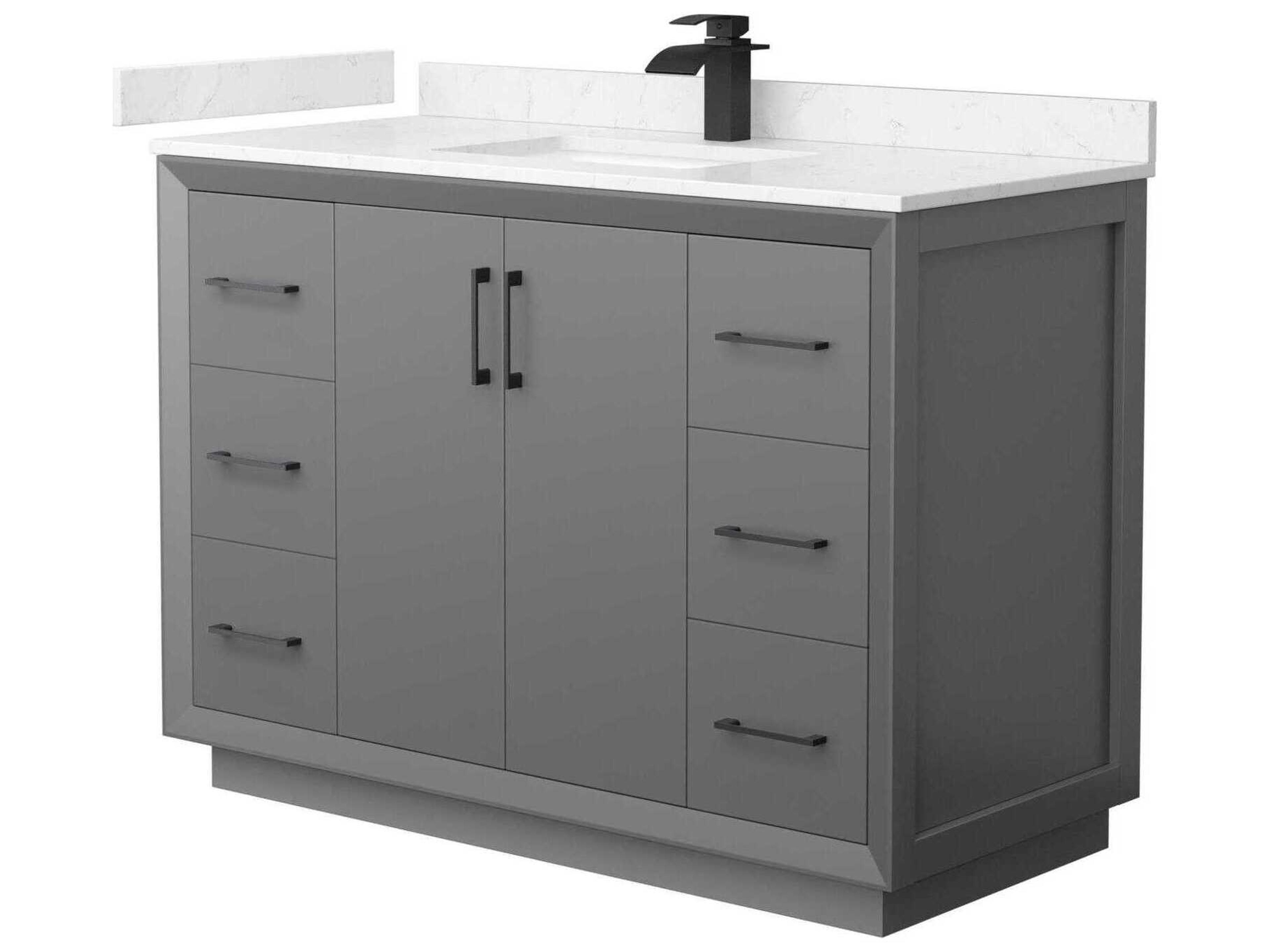 Strada 48" Dark Gray Vanity