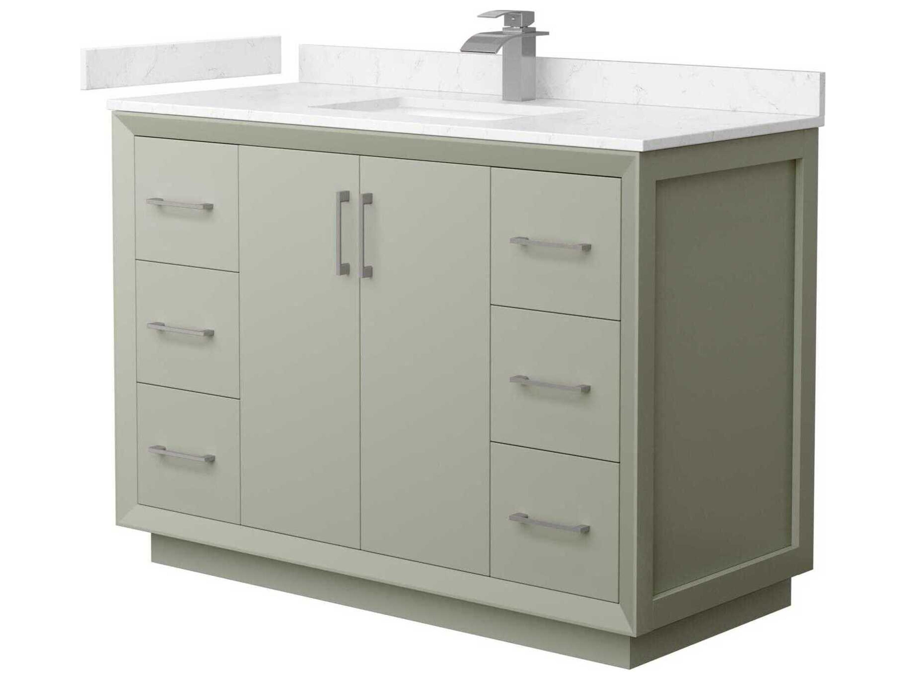 Wyndham Collection Strada 48" Light Green Vanity