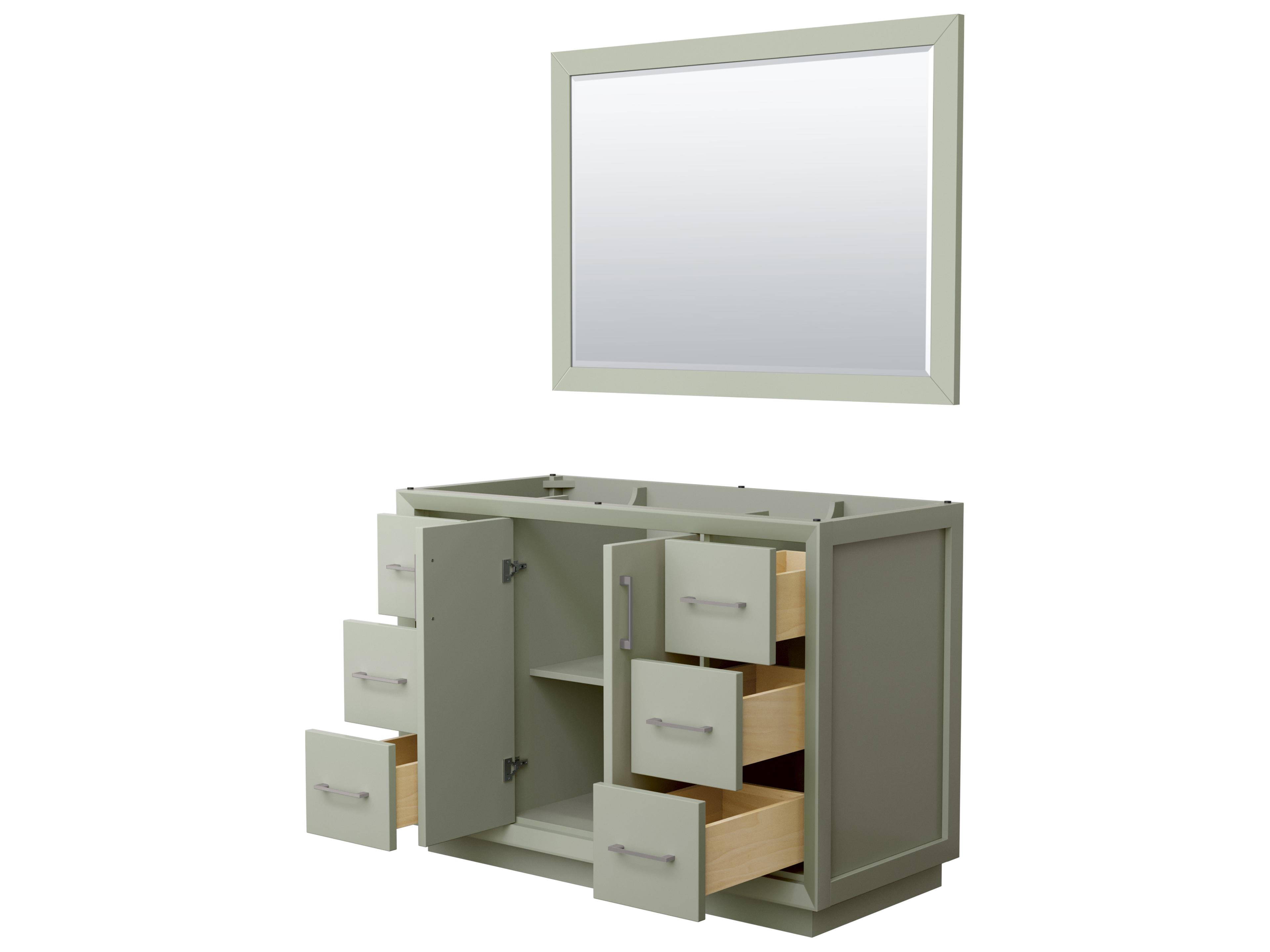 Wyndham Collection Strada 47" Light Green Vanity with 46" Mirror