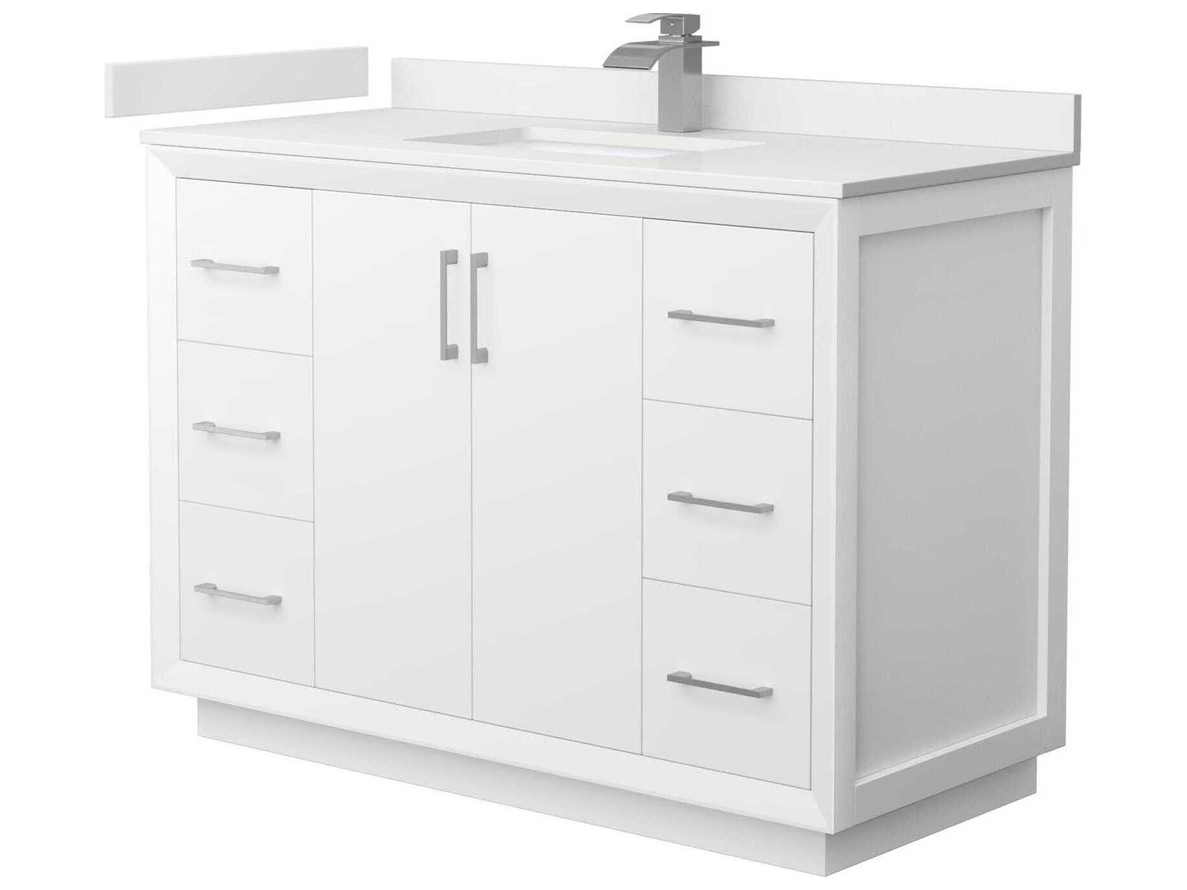 Wyndham Collection Strada 48" White Vanity