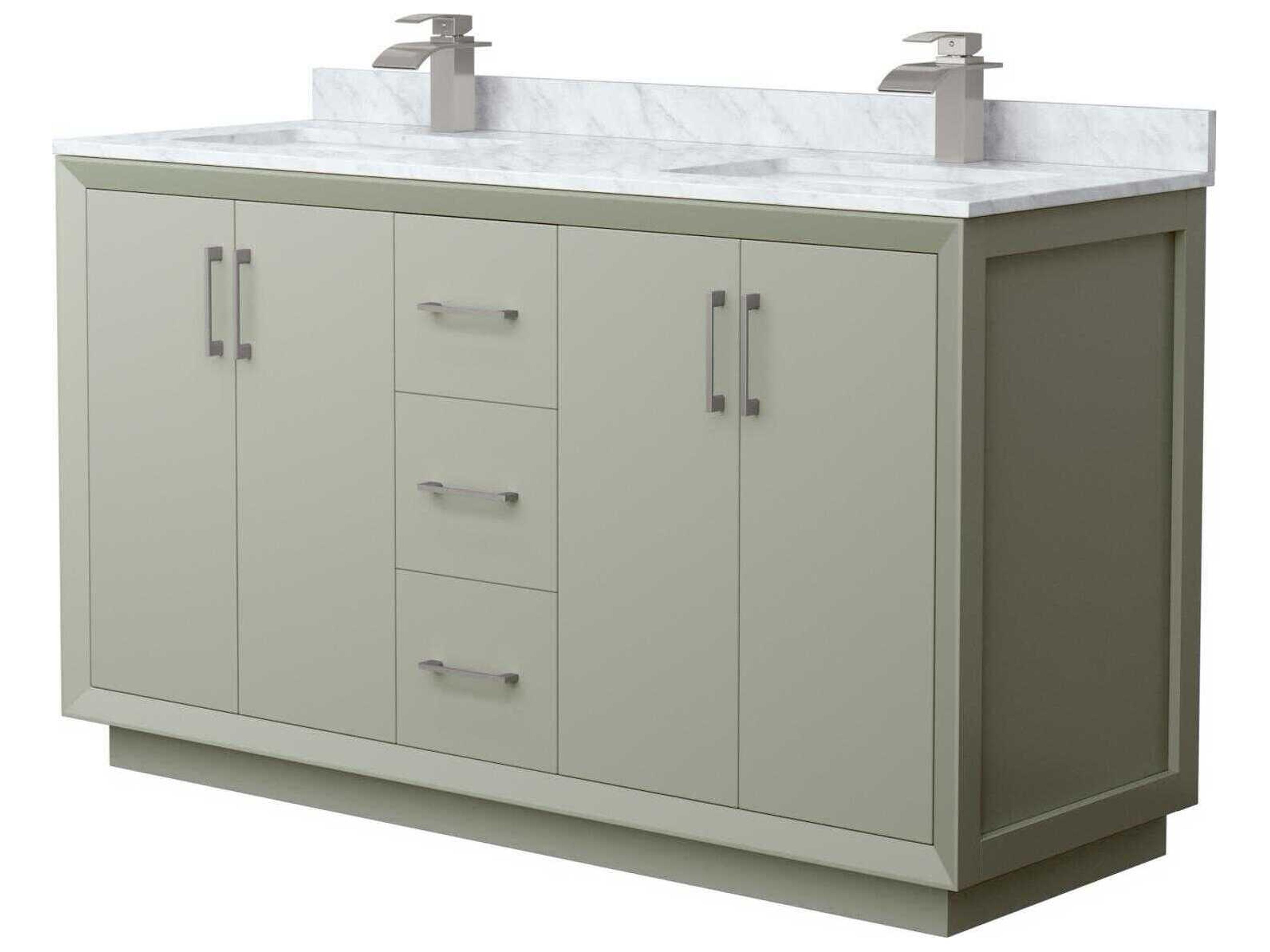 Wyndham Collection Strada 60" Light Green Vanity