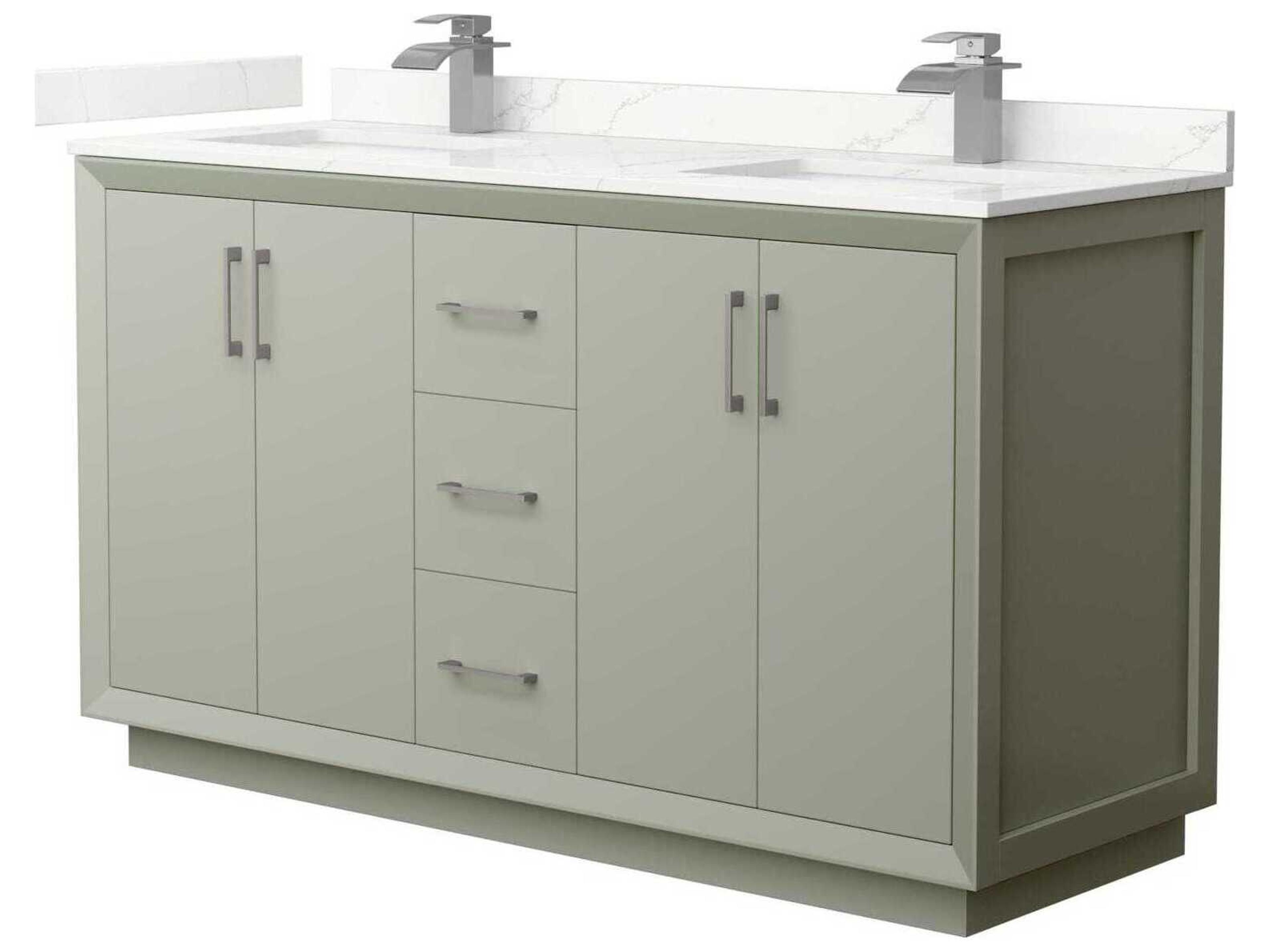 Strada 60" Light Green Vanity