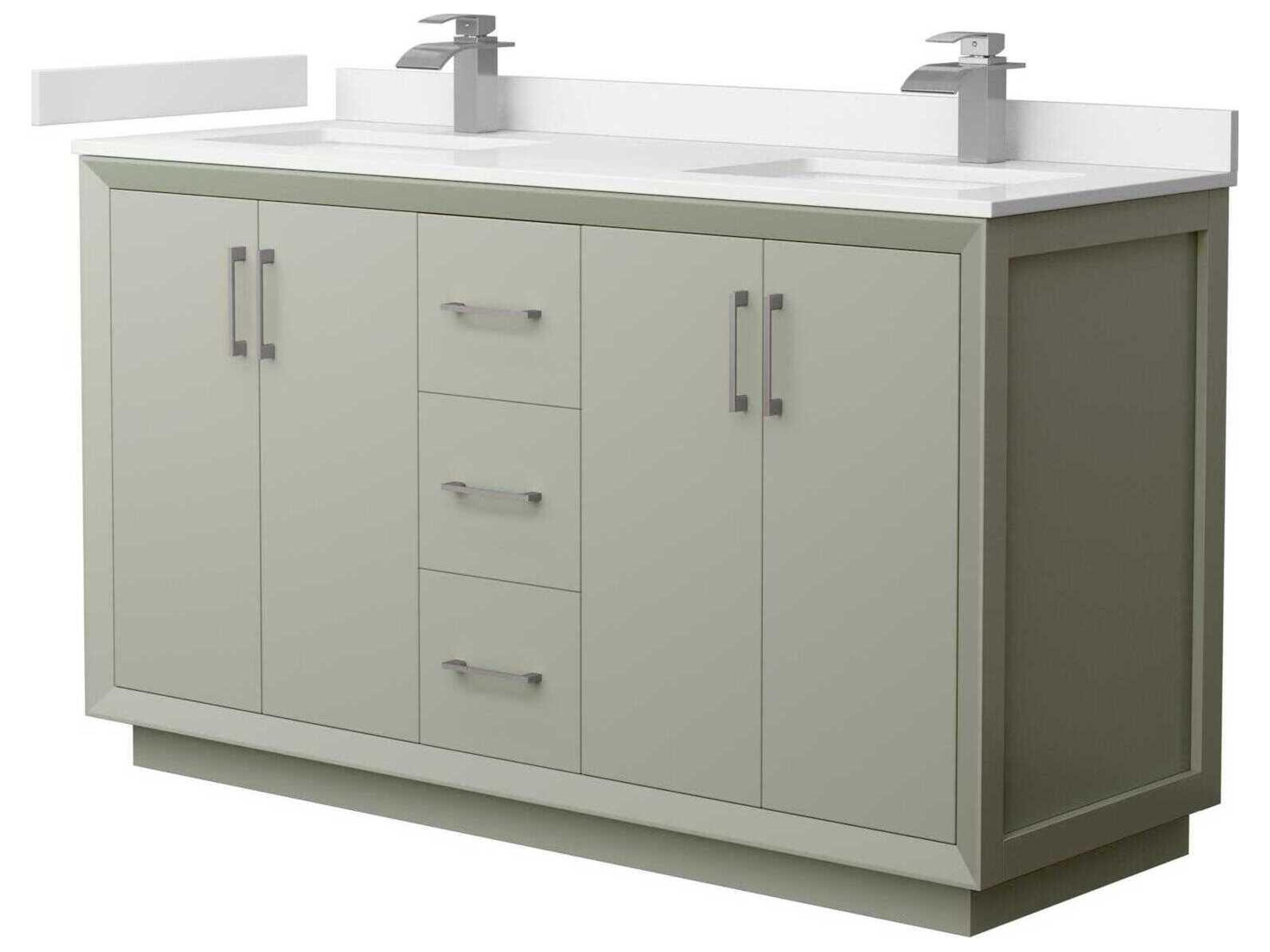 Wyndham Collection Strada 60" Light Green Vanity