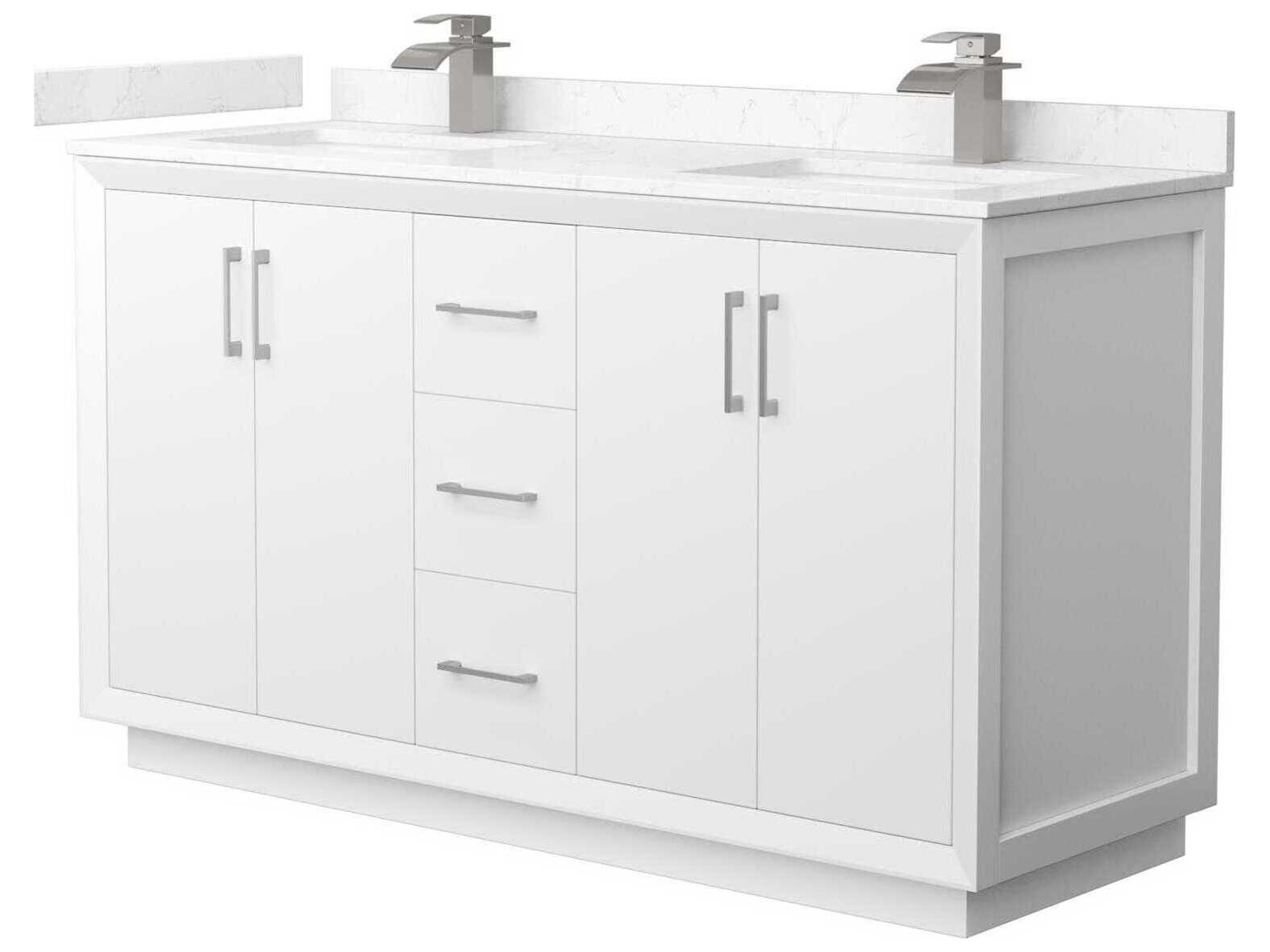 Wyndham Collection Strada 60" White Vanity
