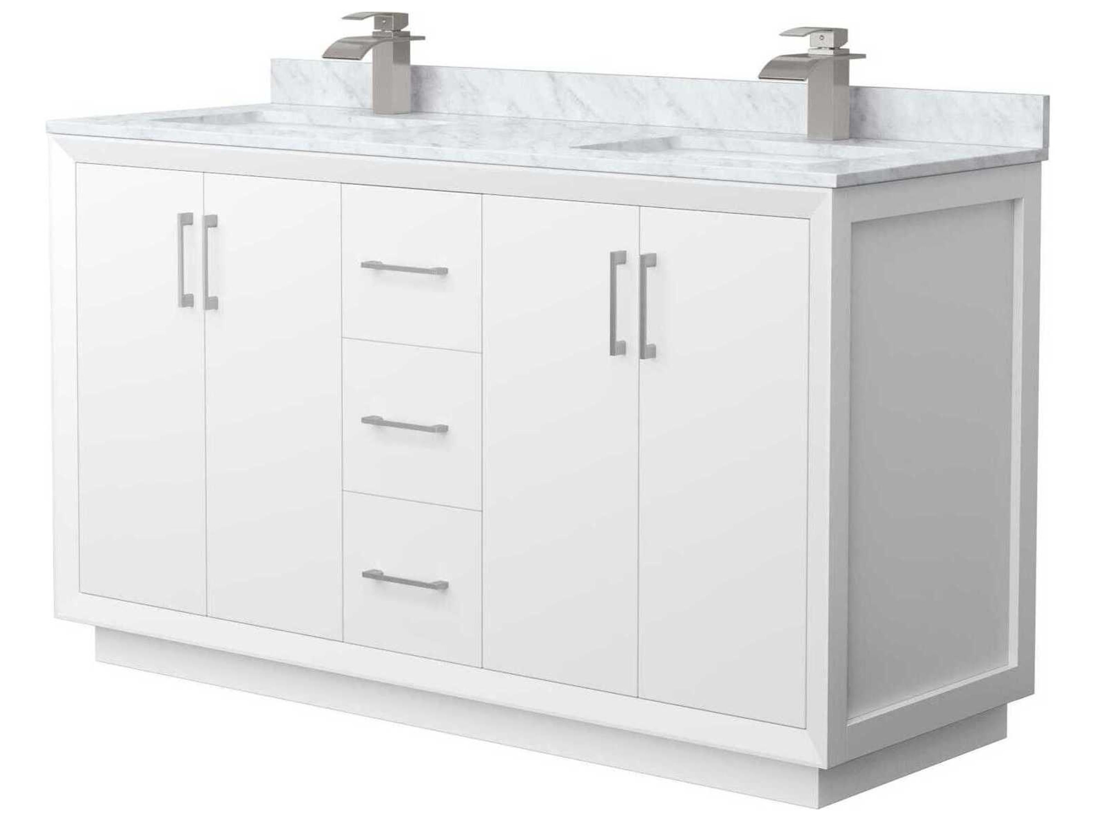 Wyndham Collection Strada 60" White Vanity