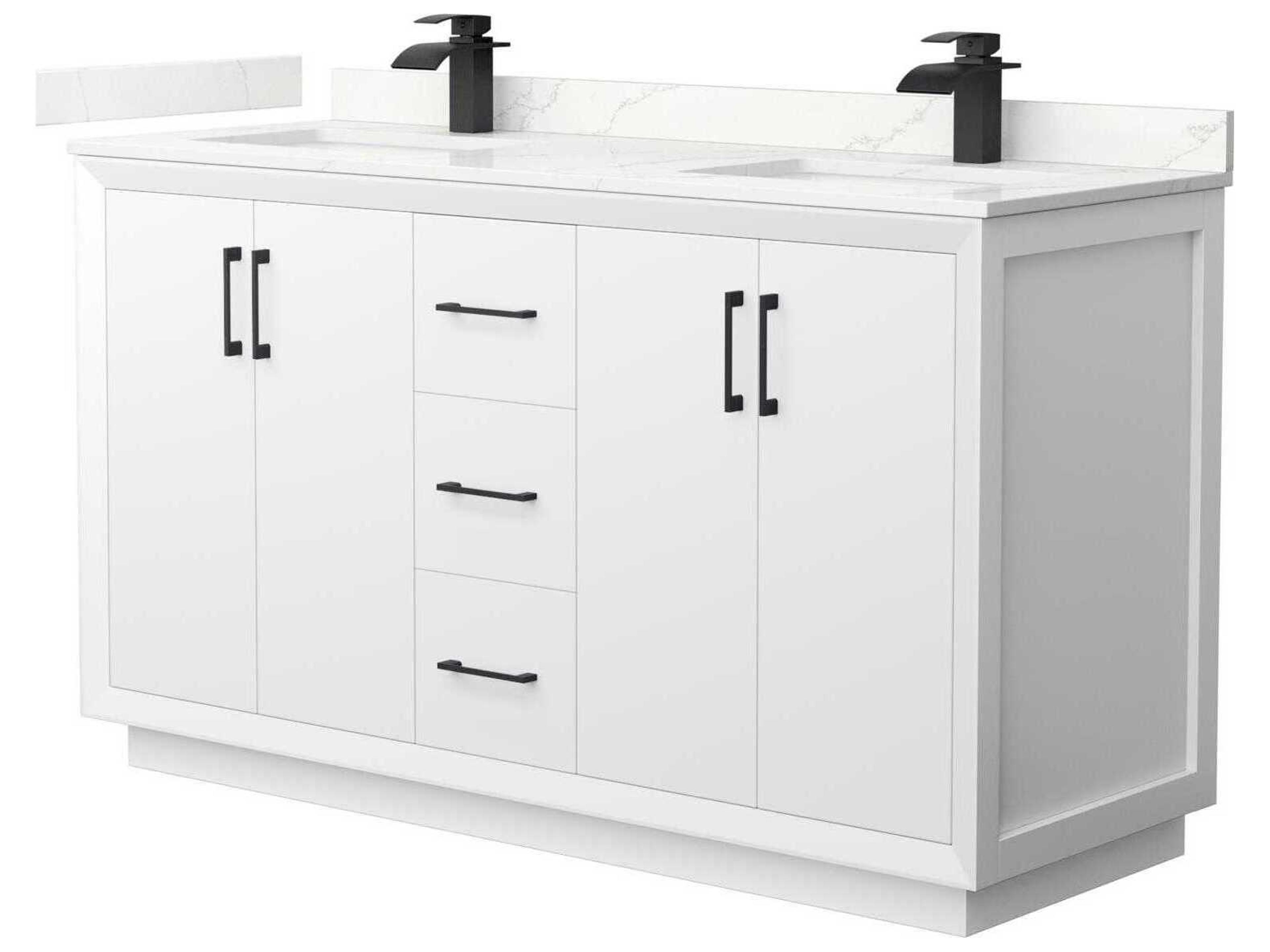 Wyndham Collection Strada 60" White Vanity