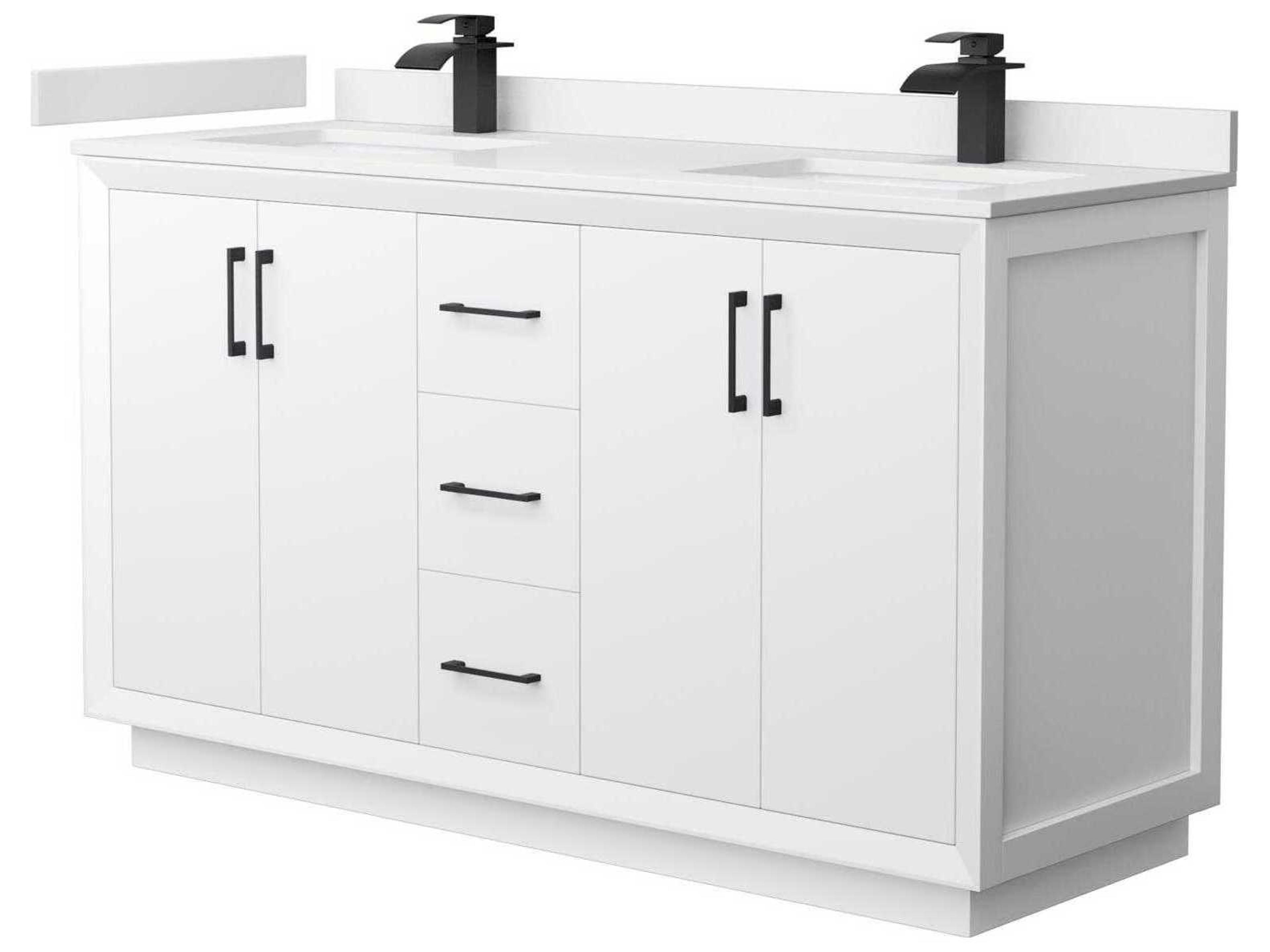 Wyndham Collection Strada 60" White Vanity