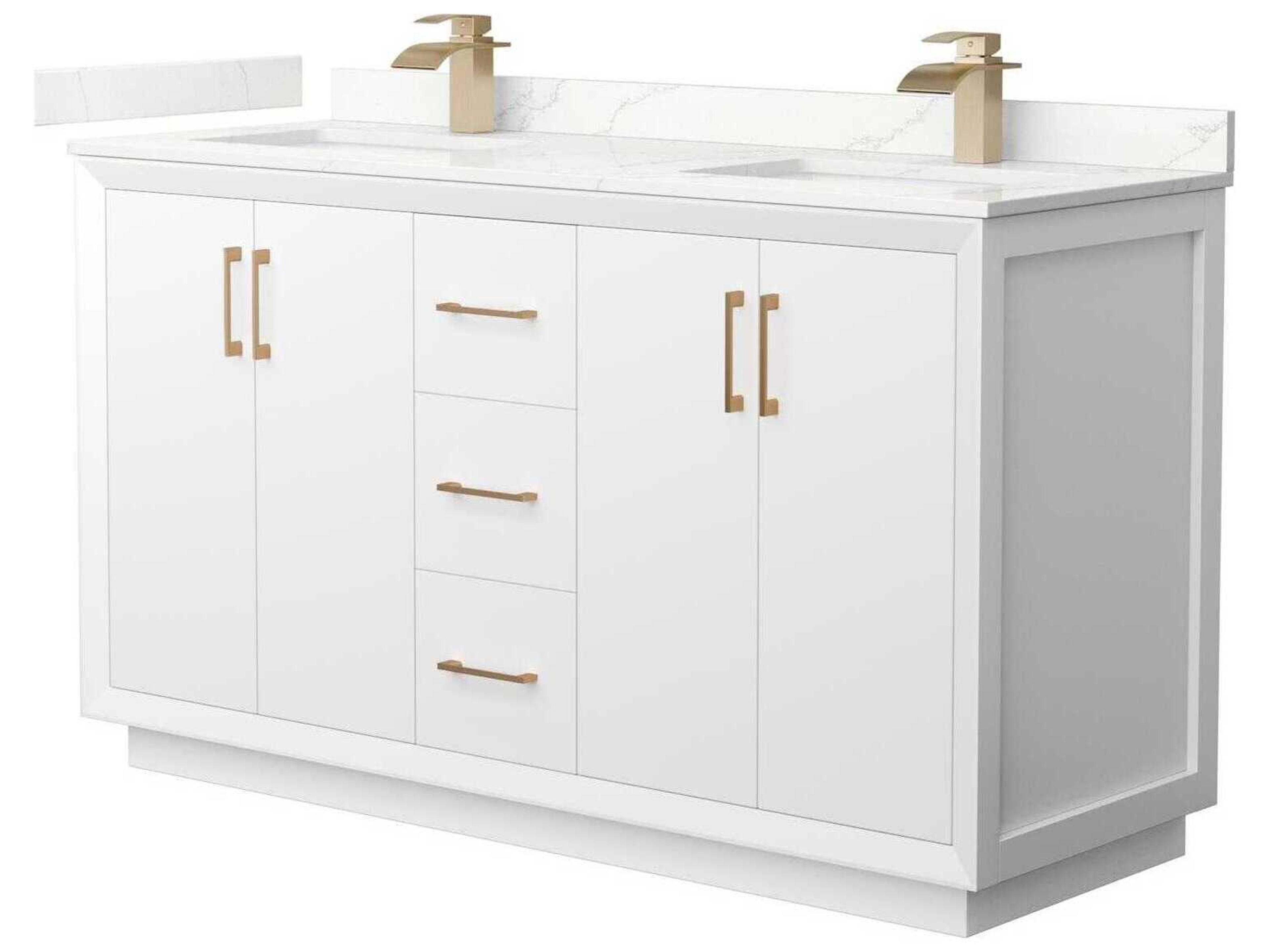 Wyndham Collection Strada 60" White Vanity