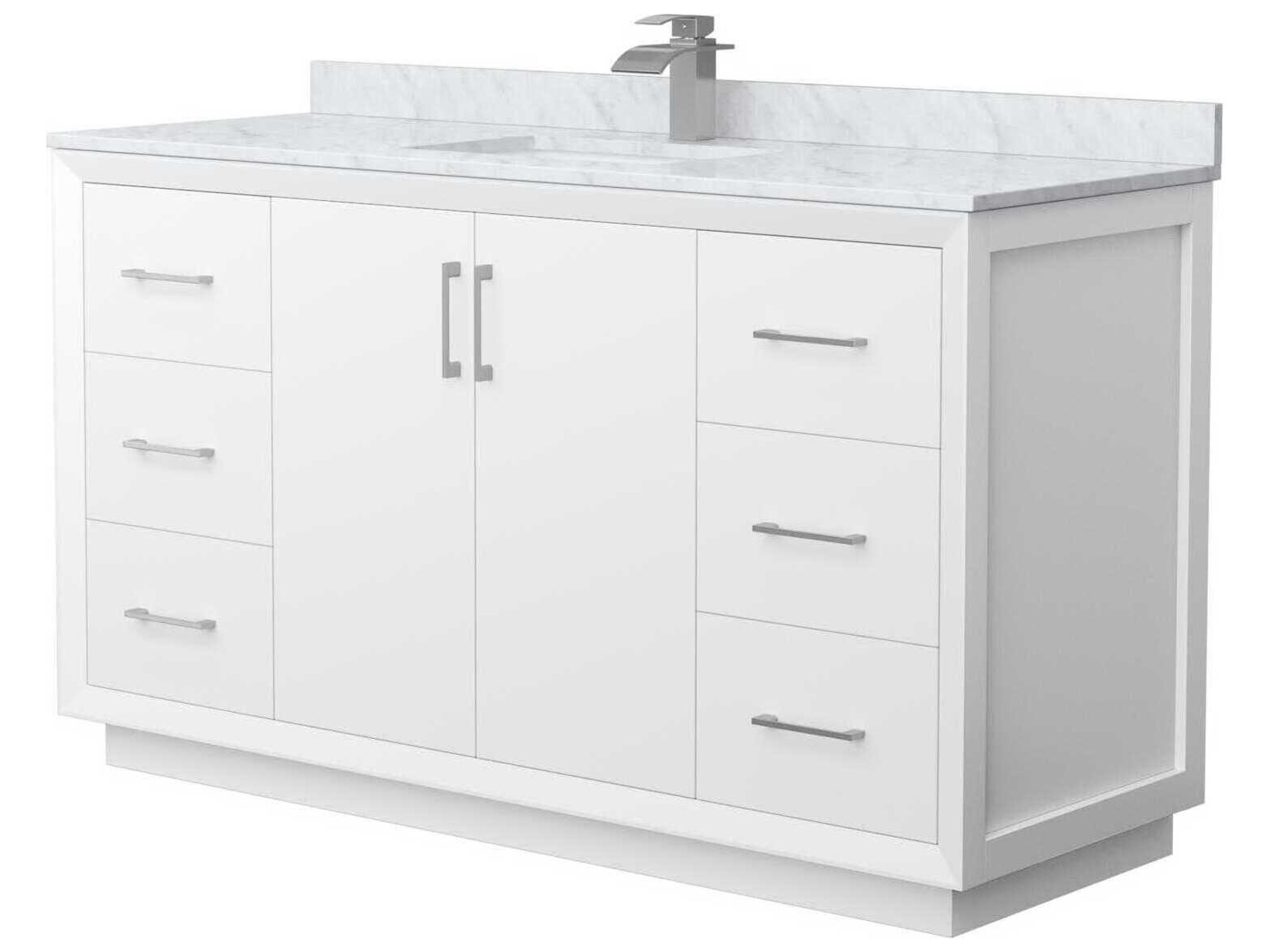 Wyndham Collection Strada 60" White Vanity