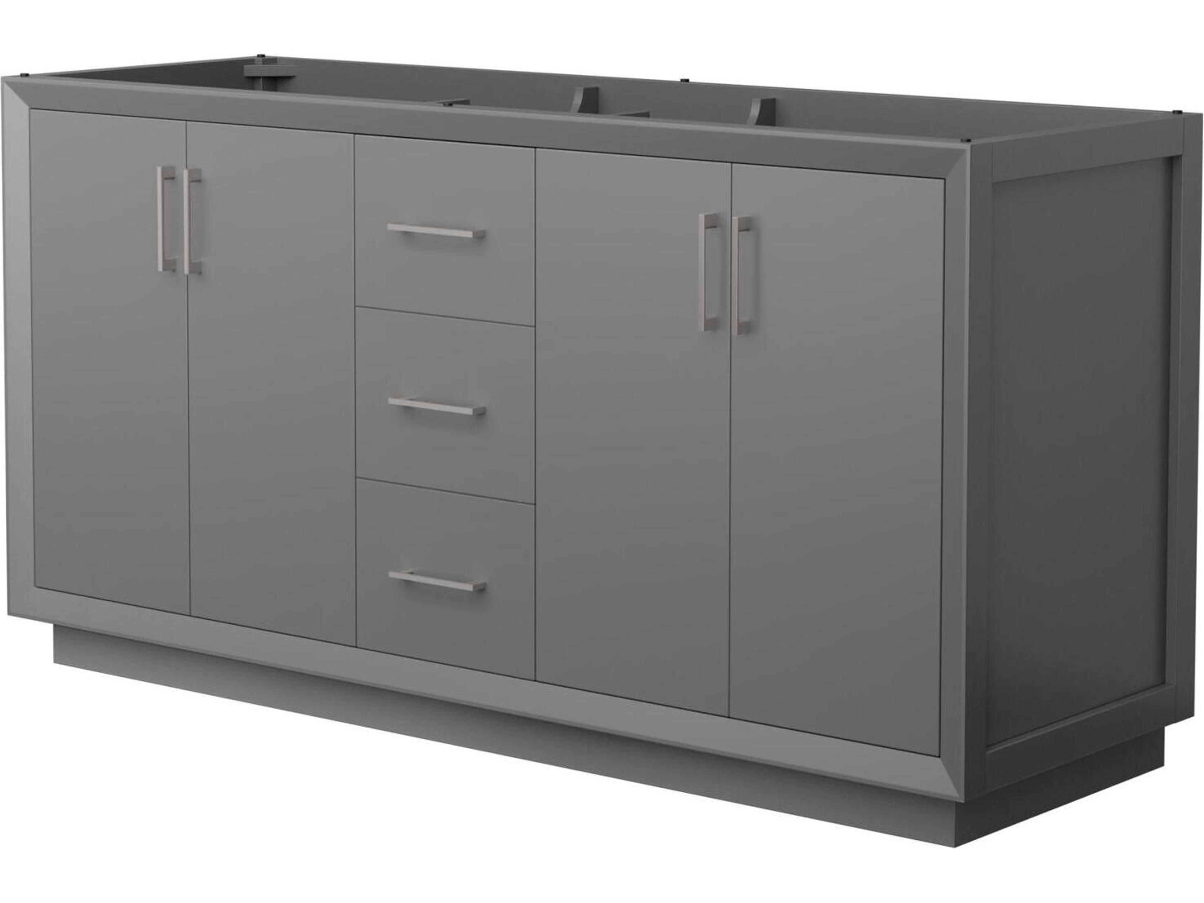 Wyndham Collection Strada 65" Dark Gray Vanity