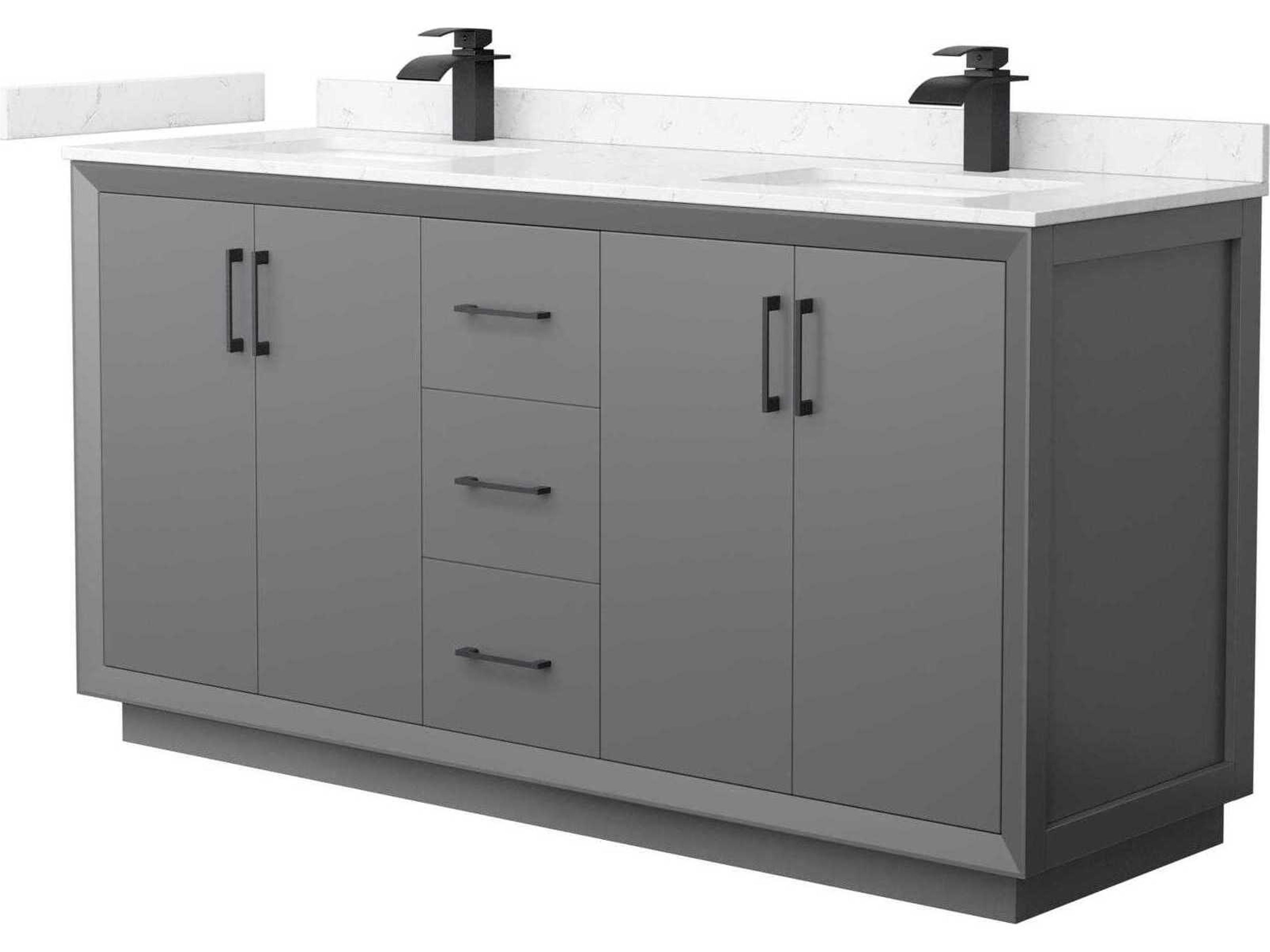 Strada 66" Dark Gray Vanity