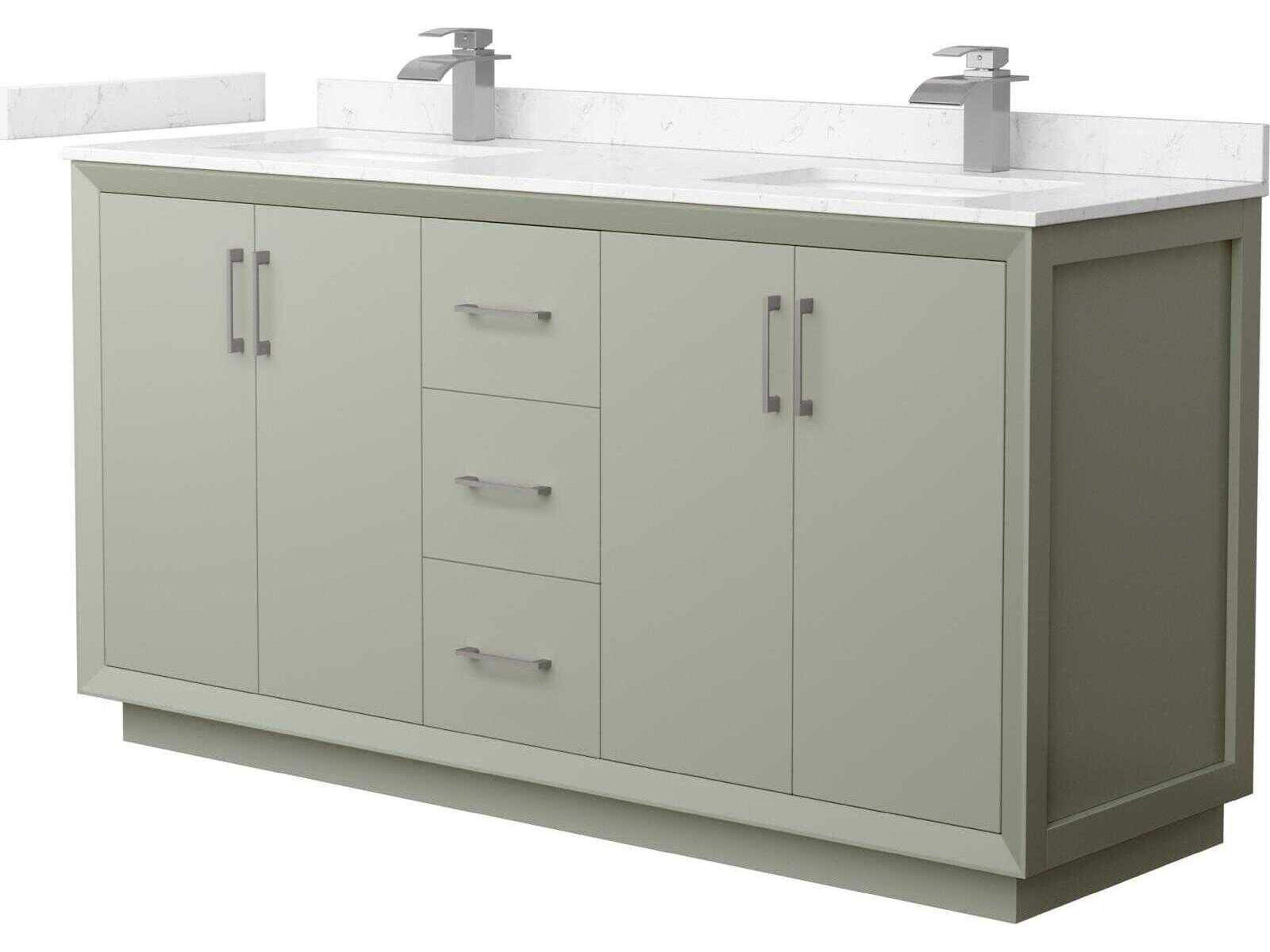 Wyndham Collection Strada 66" Light Green Vanity