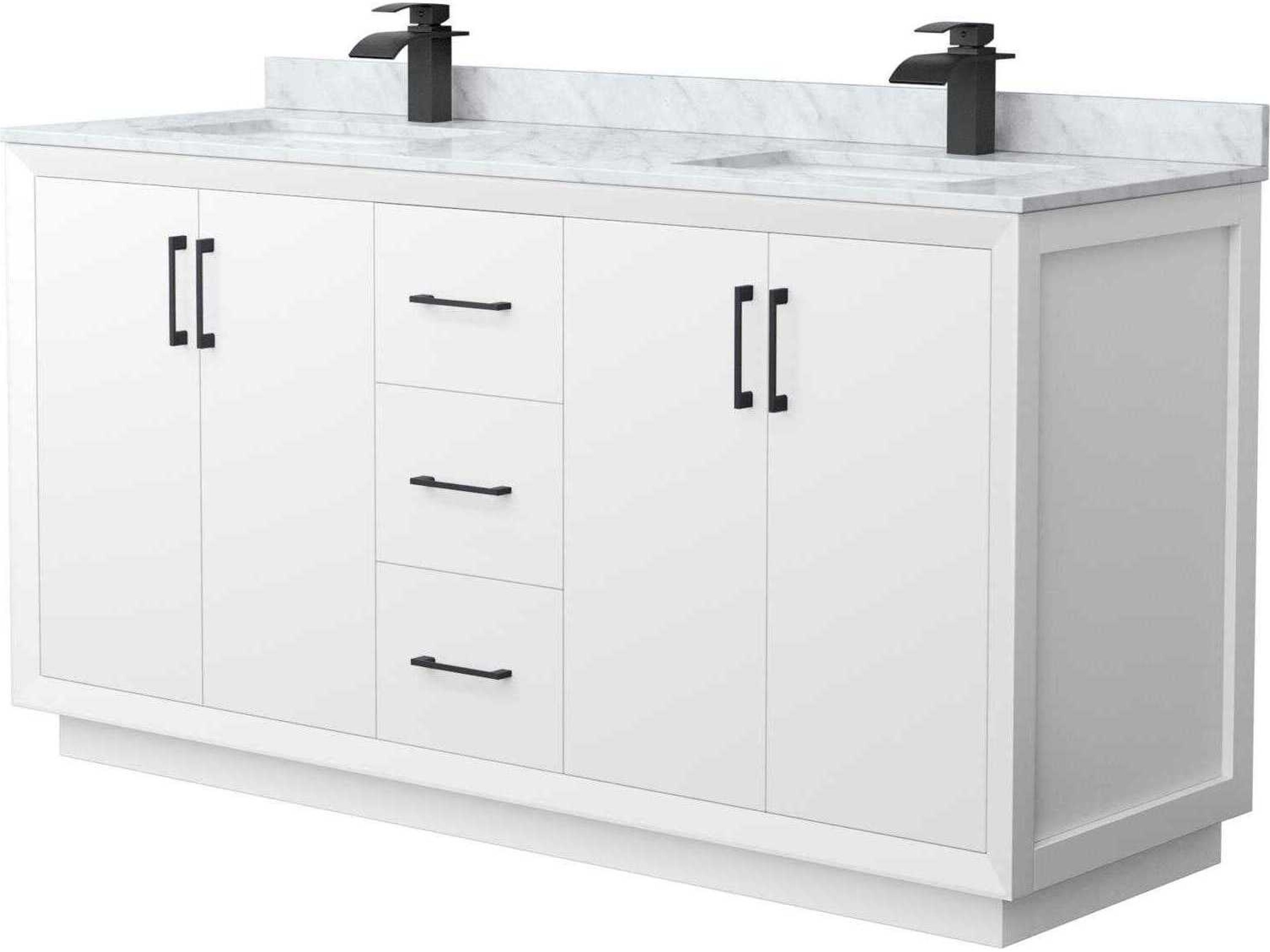 Wyndham Collection Strada 66" White Vanity