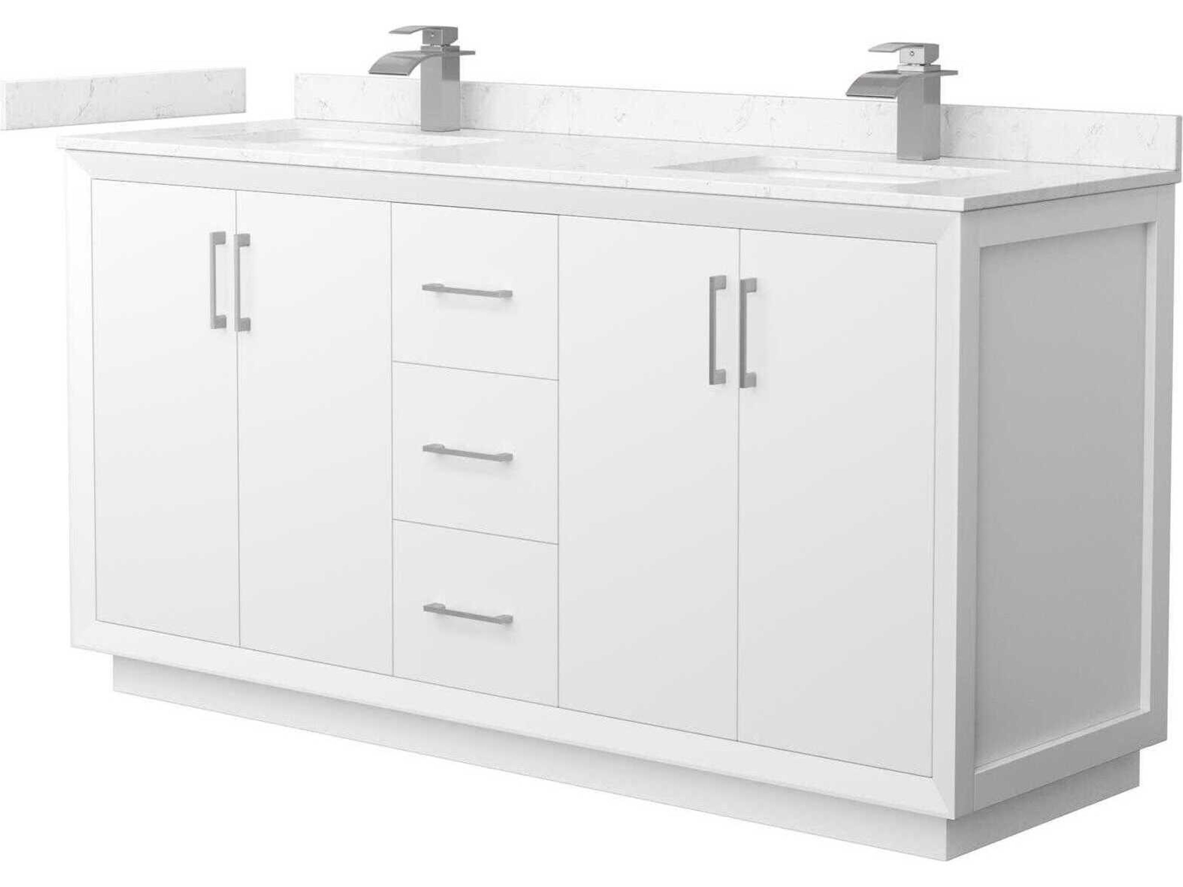 Wyndham Collection Strada 66" White Vanity