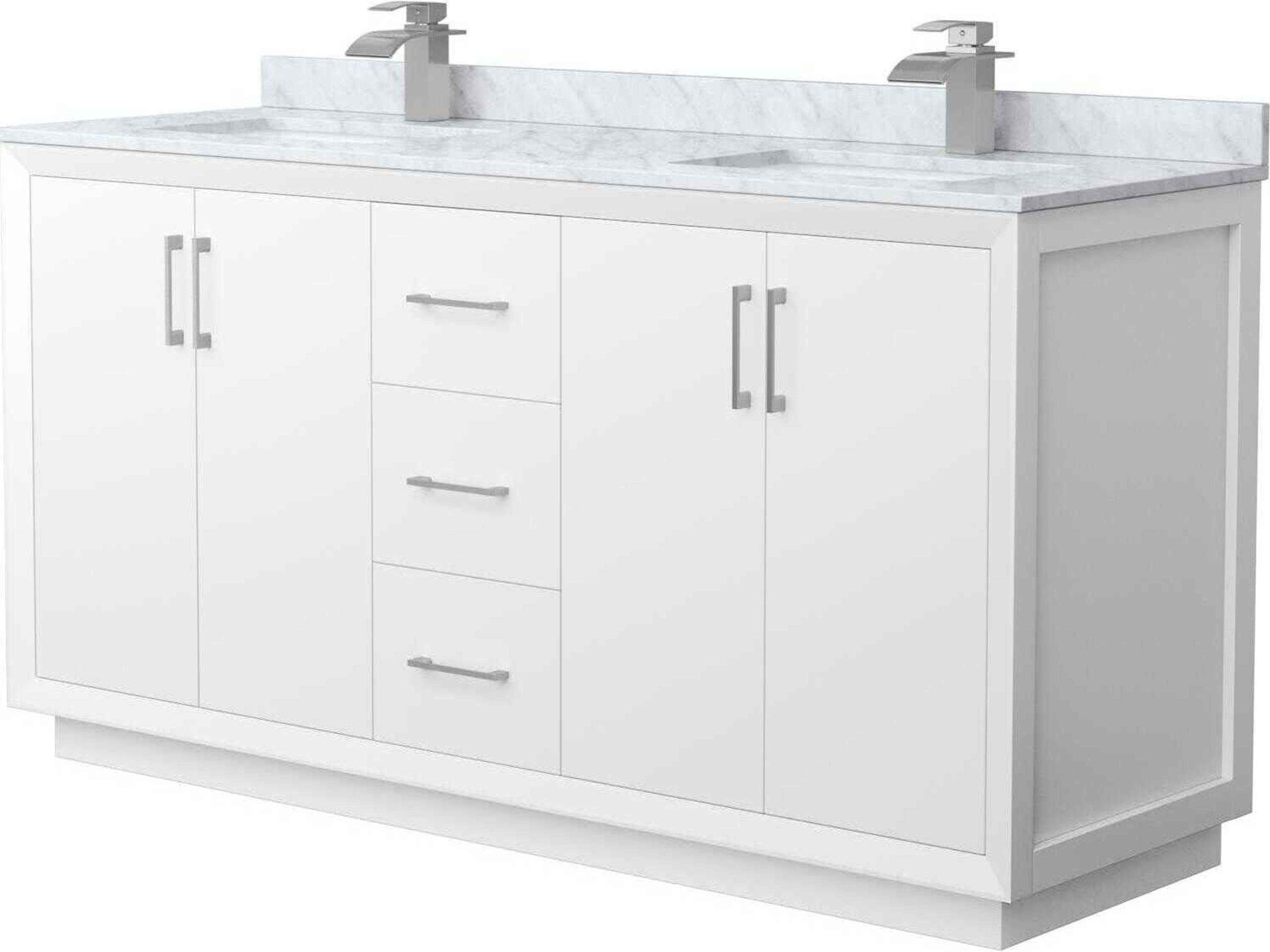 Wyndham Collection Strada 66" White Vanity