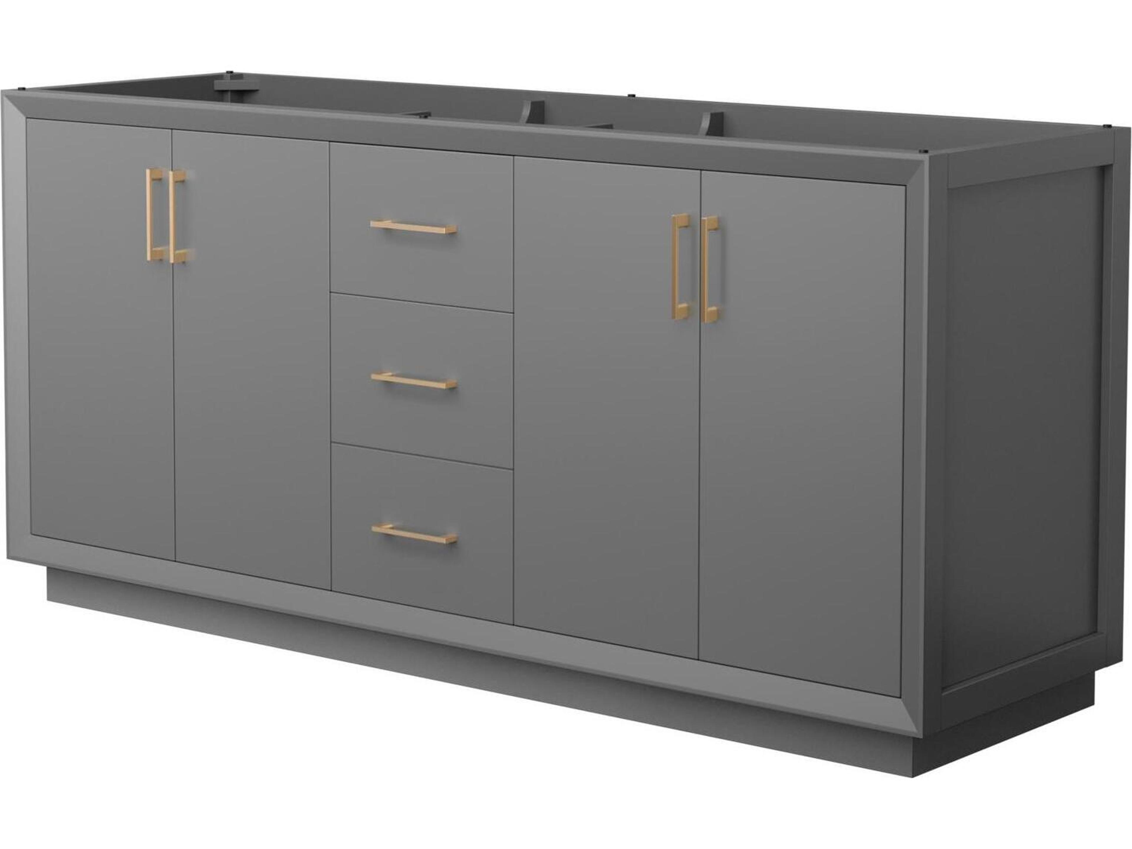 Wyndham Collection Strada 71" Dark Gray Vanity