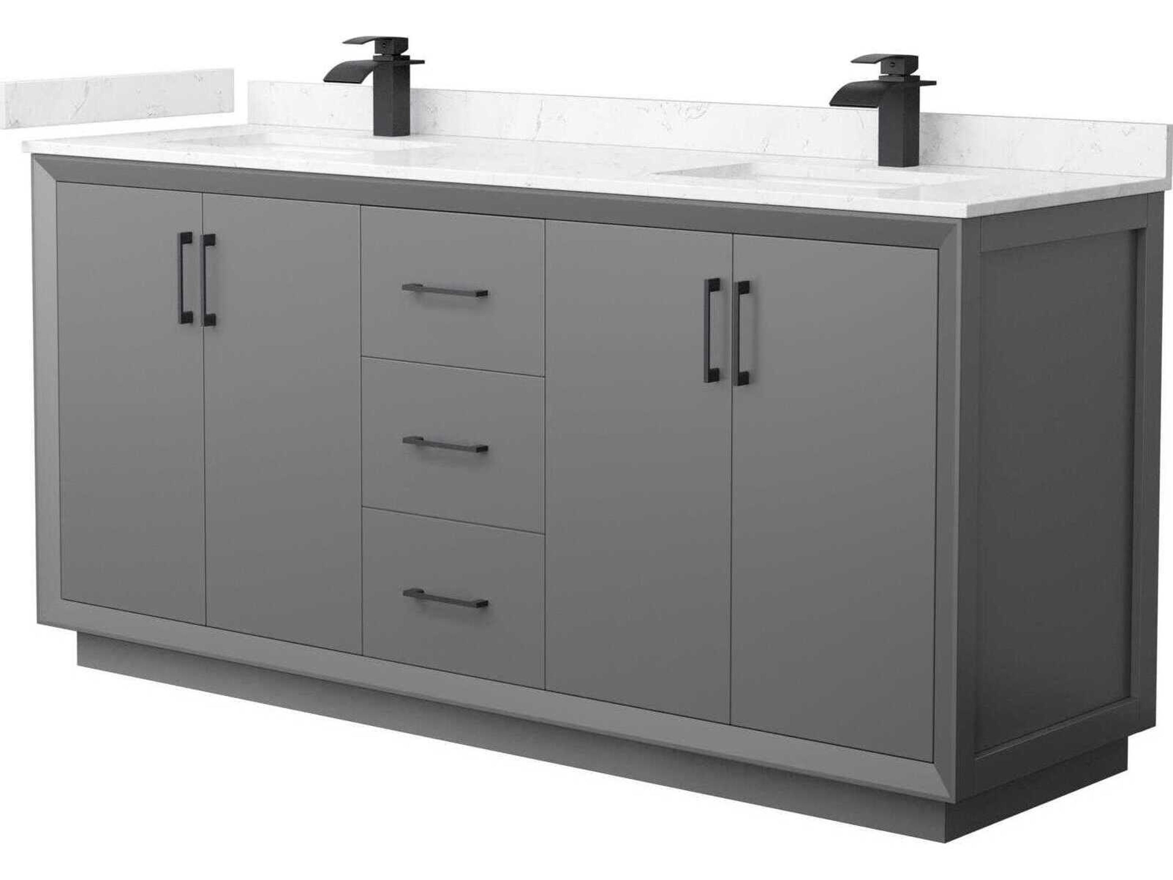 Strada 72" Dark Gray Vanity