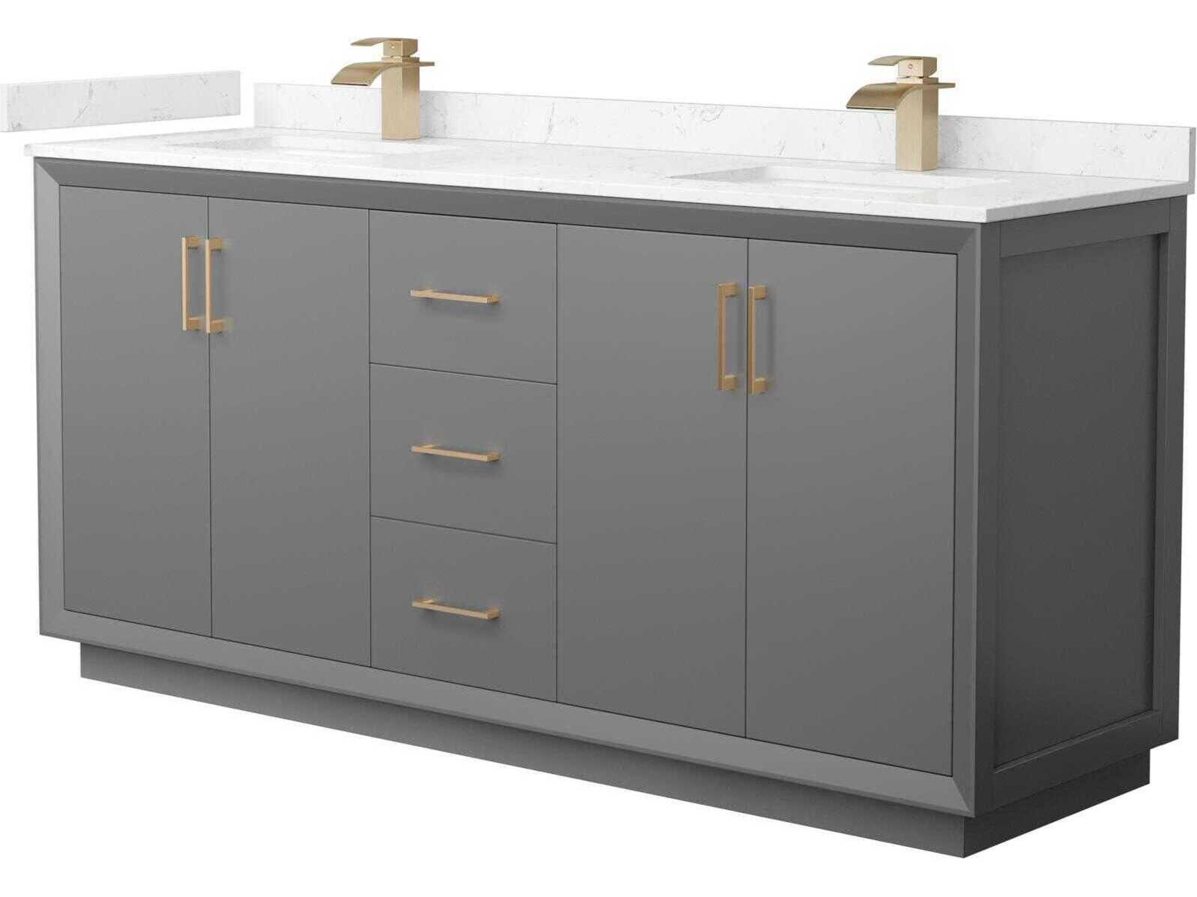 Wyndham Collection Strada 72" Dark Gray Vanity