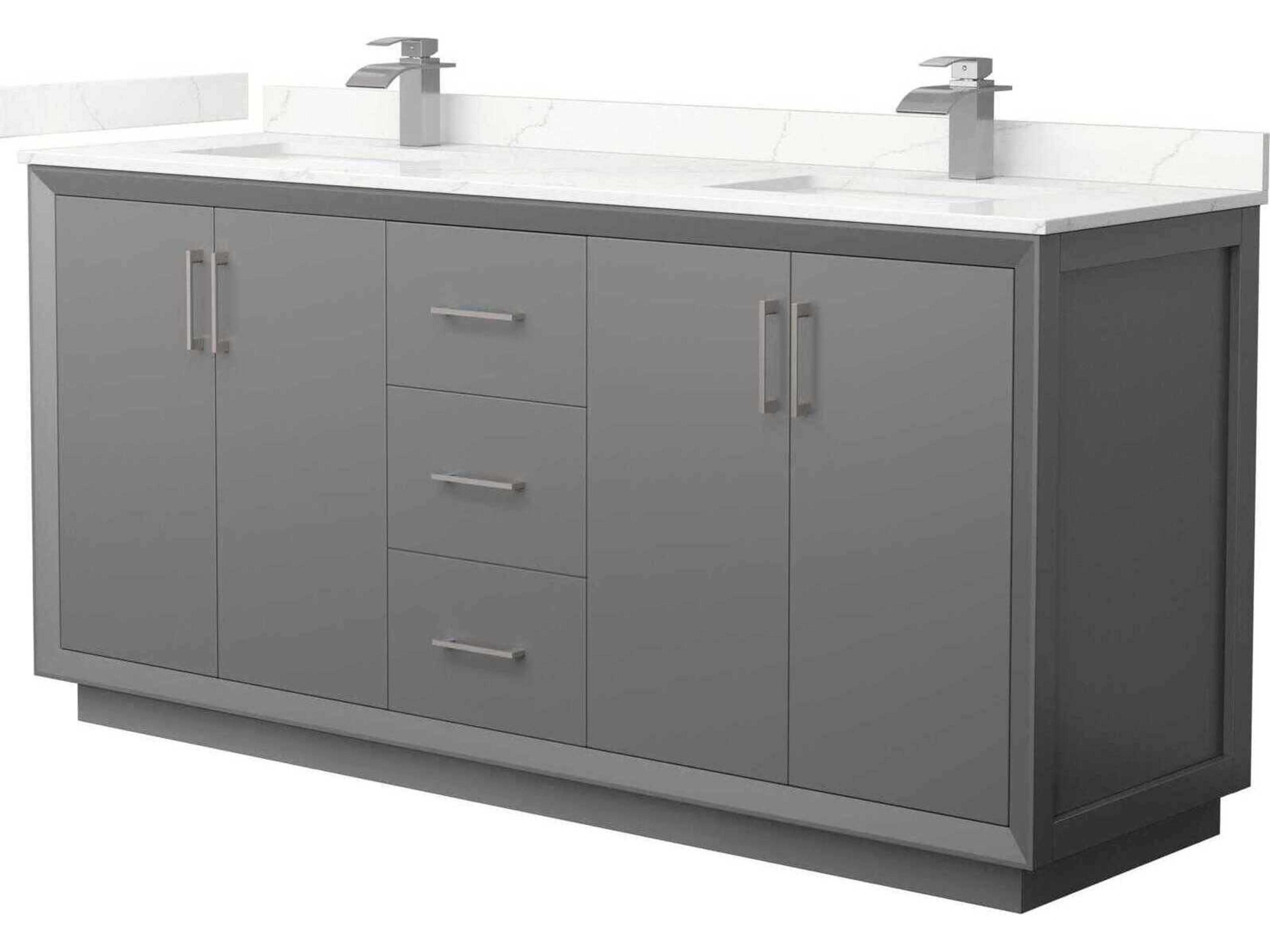 Strada 72" Dark Gray Vanity