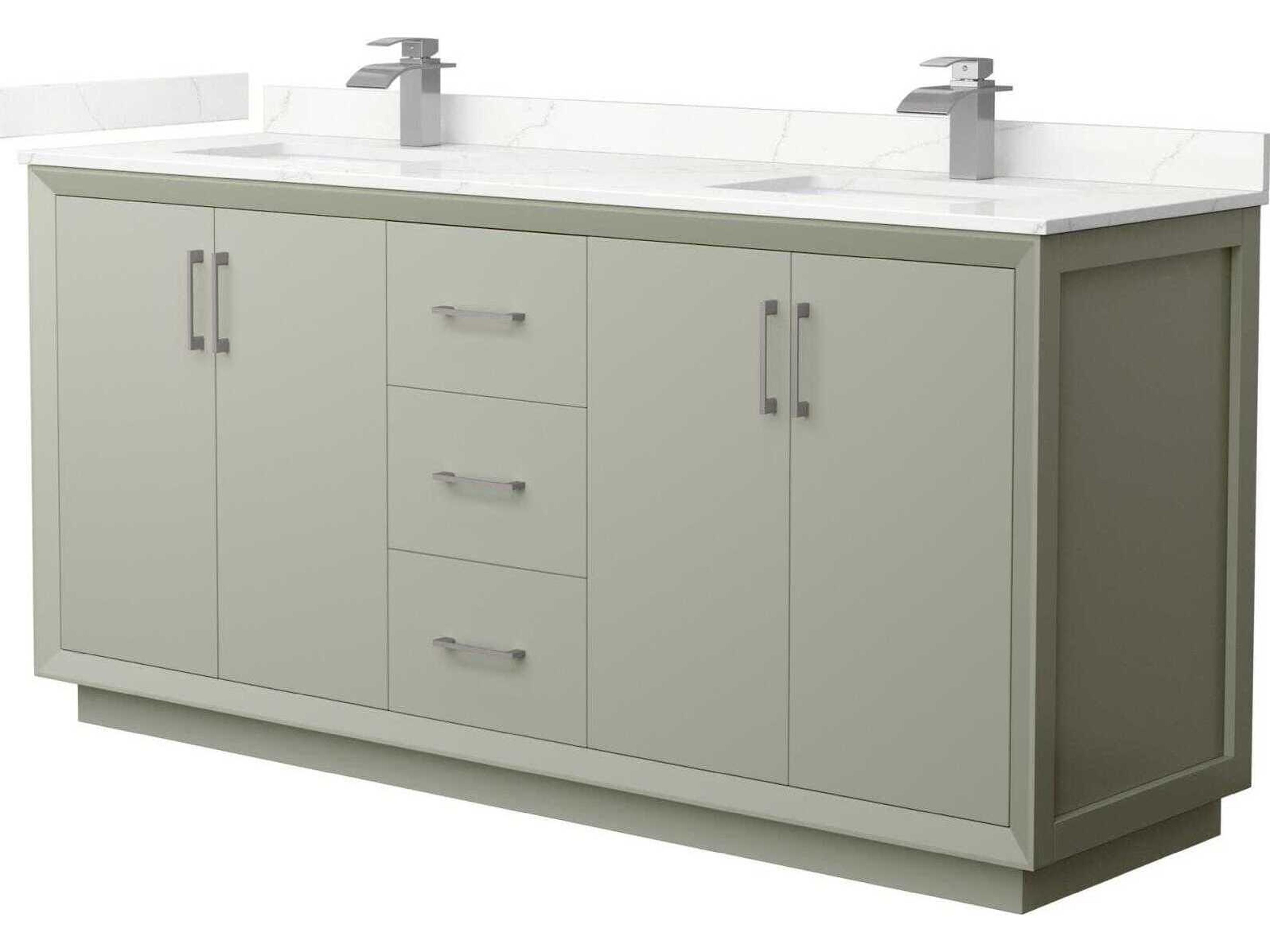 Strada 72" Light Green Vanity
